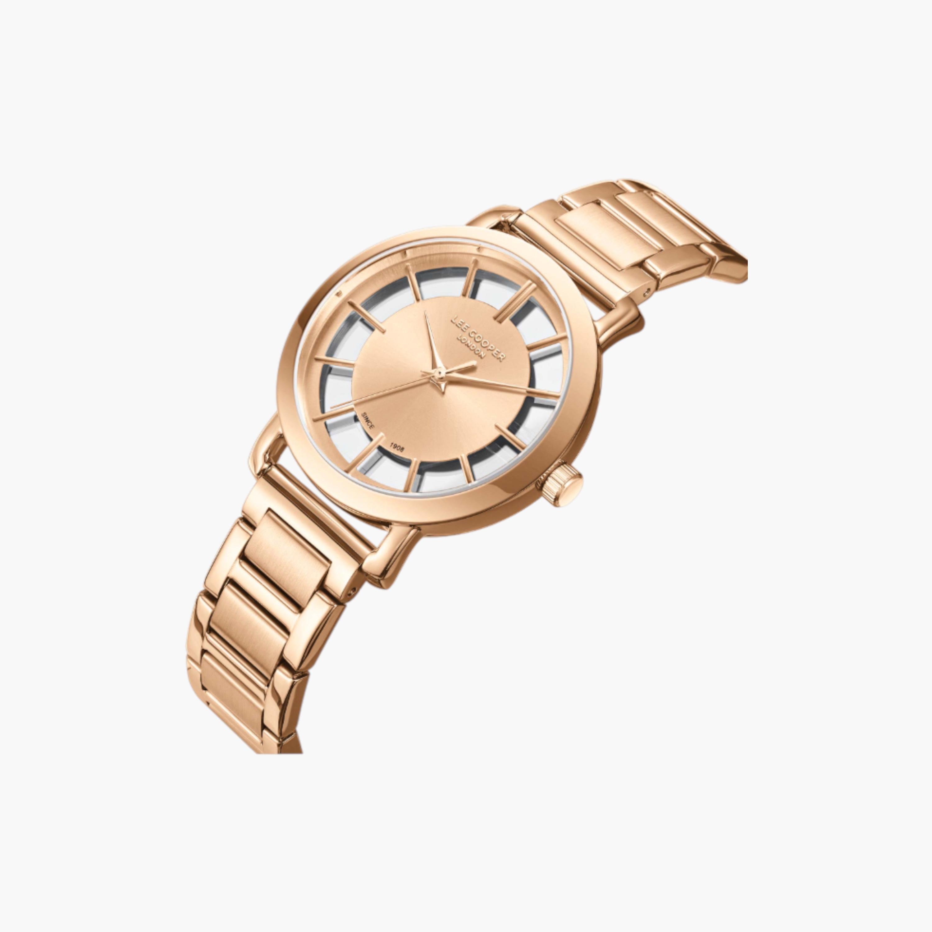 Lee Cooper Rose Gold Women's Analogue Watch-women-watchesandjewellery-watches-image-4