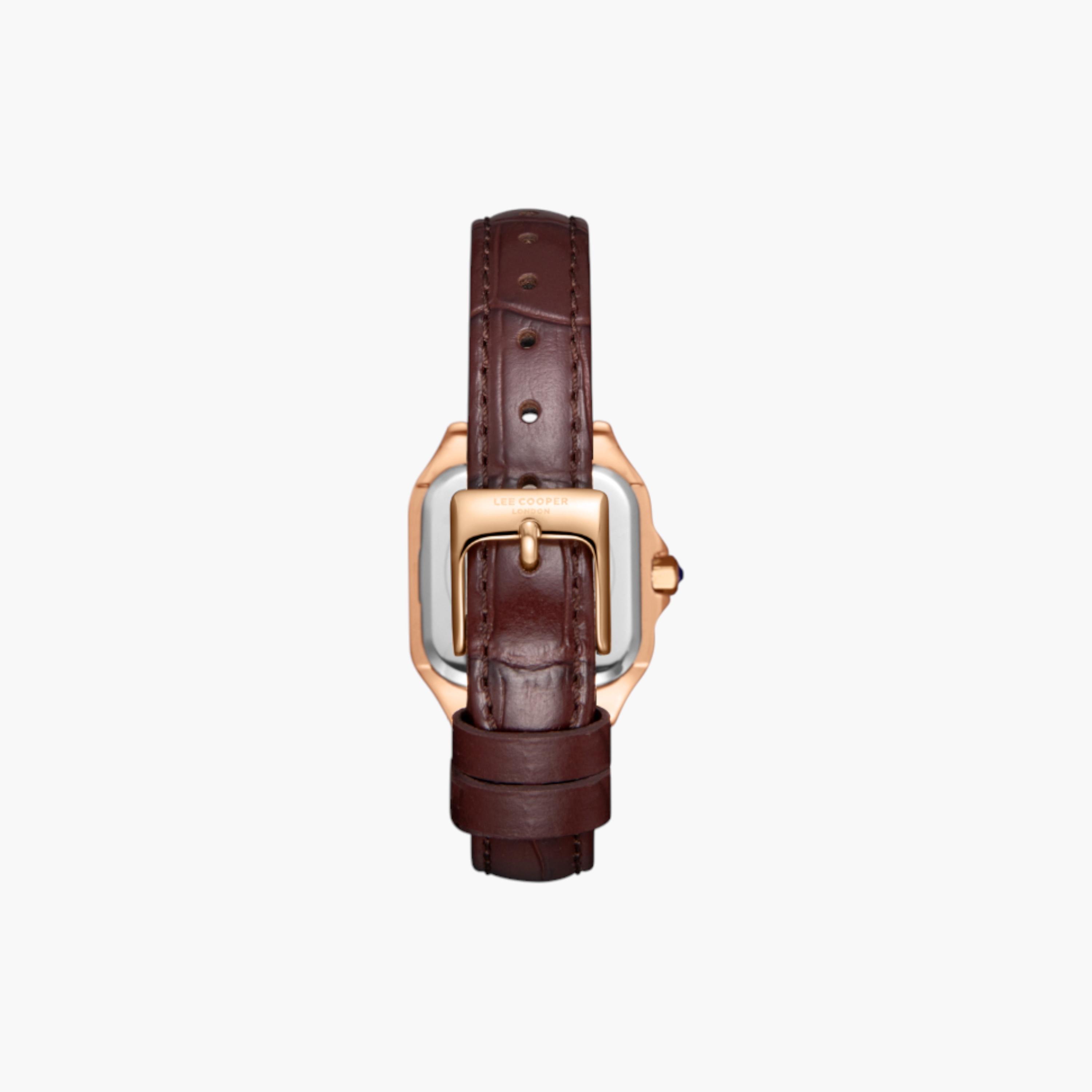 لي كوبر ساعة نسائية مربعة ذهبية وردية-women-watchesandjewellery-watches-image-4