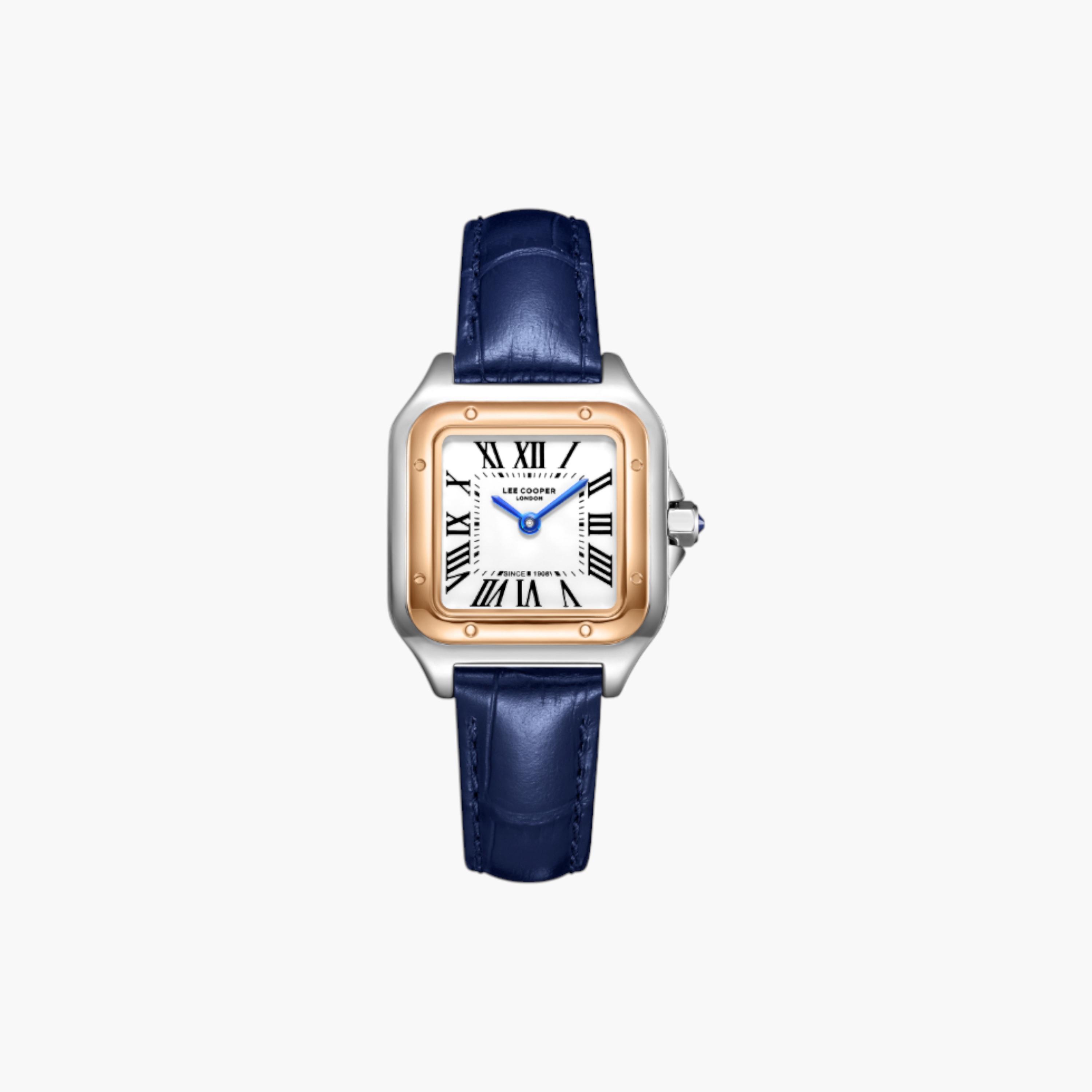 Lee Cooper Blue Leather Strap Analogue Watch-women-watchesandjewellery-watches-image-1