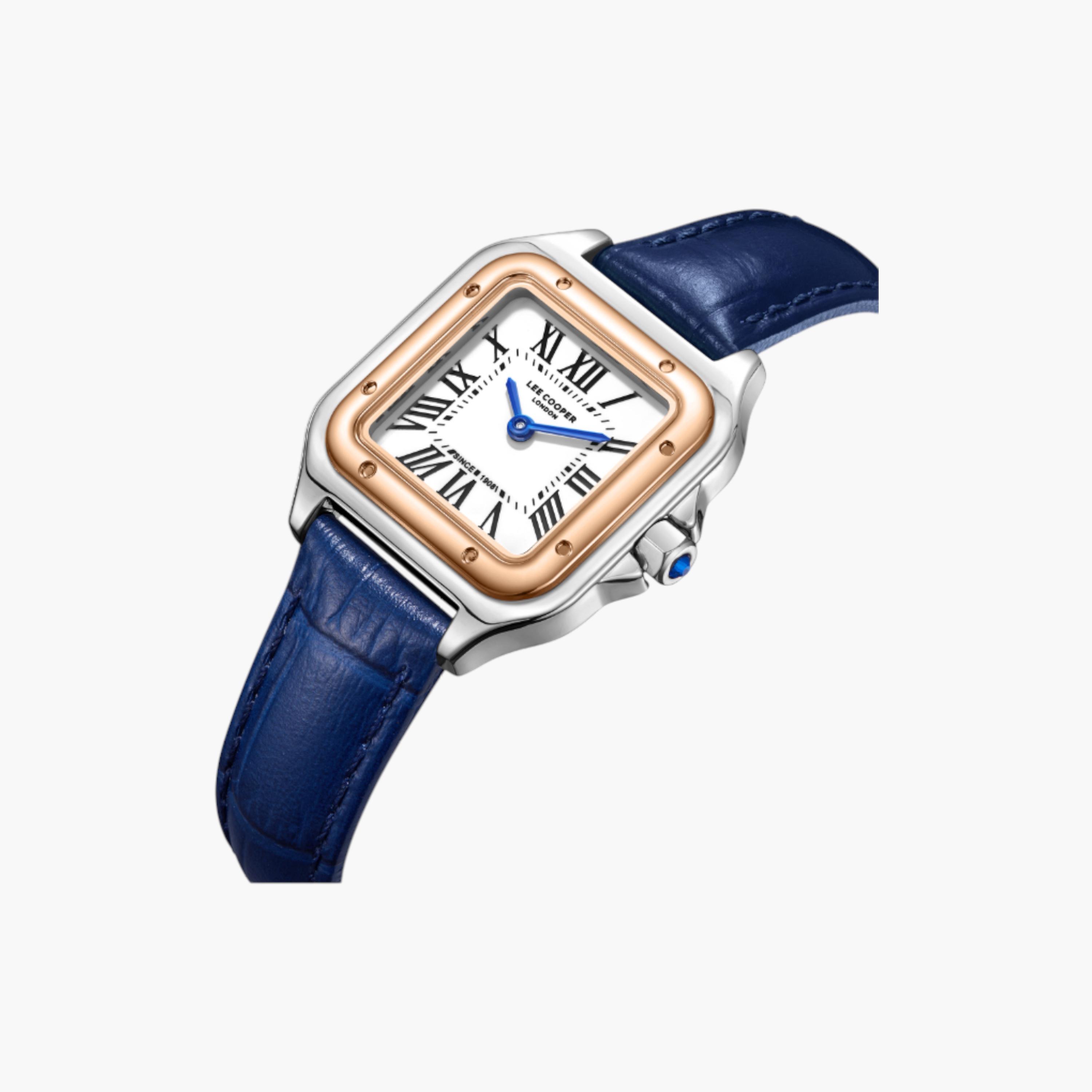 Lee Cooper Blue Leather Strap Analogue Watch-women-watchesandjewellery-watches-image-2