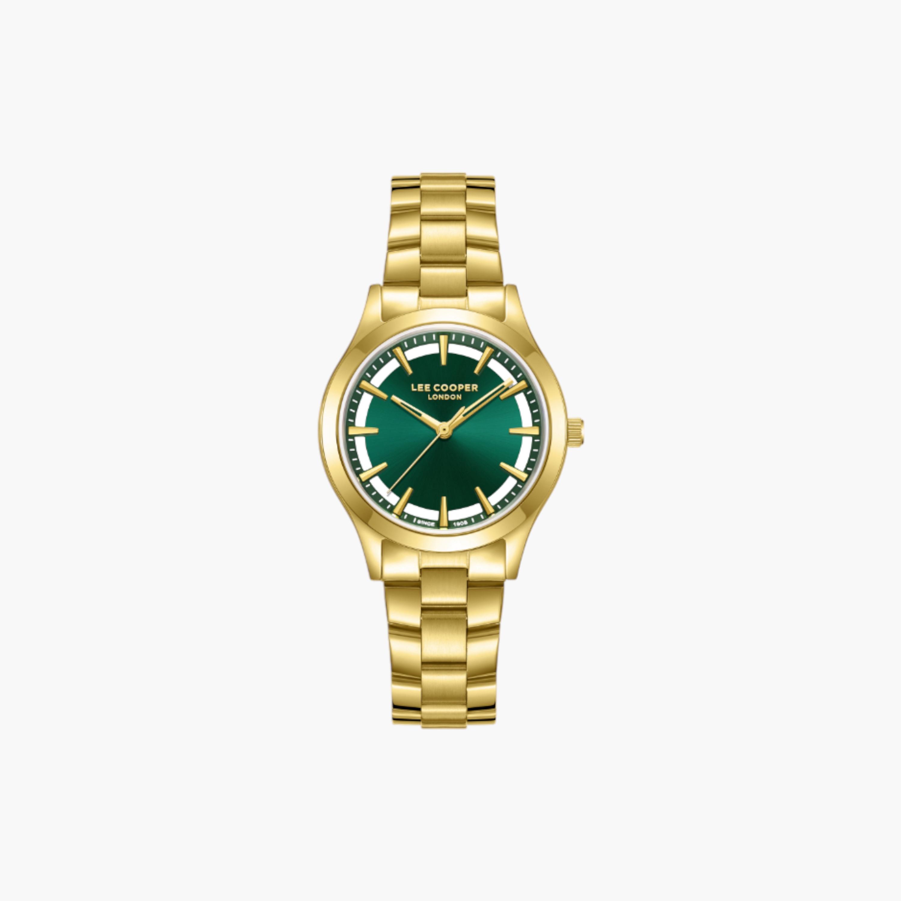 لي كوبر ساعة يد نسائية ذهبية تناظرية-women-watchesandjewellery-watches-image-1