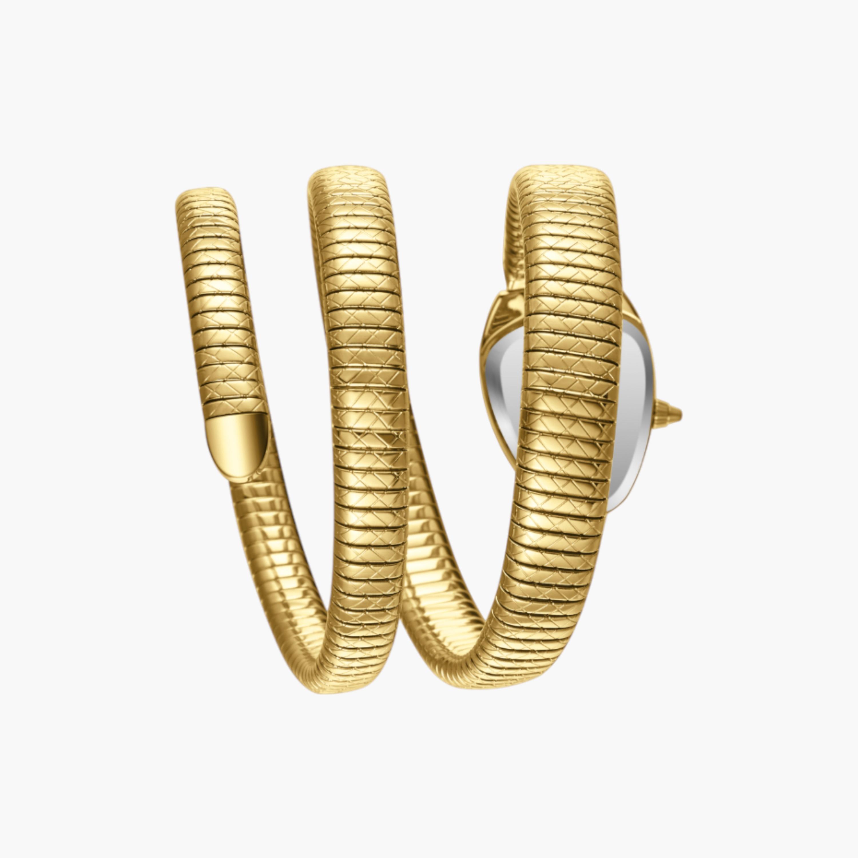 لي كوبر ساعة نسائية ذهبية بتصميم أفعى-women-watchesandjewellery-watches-image-4