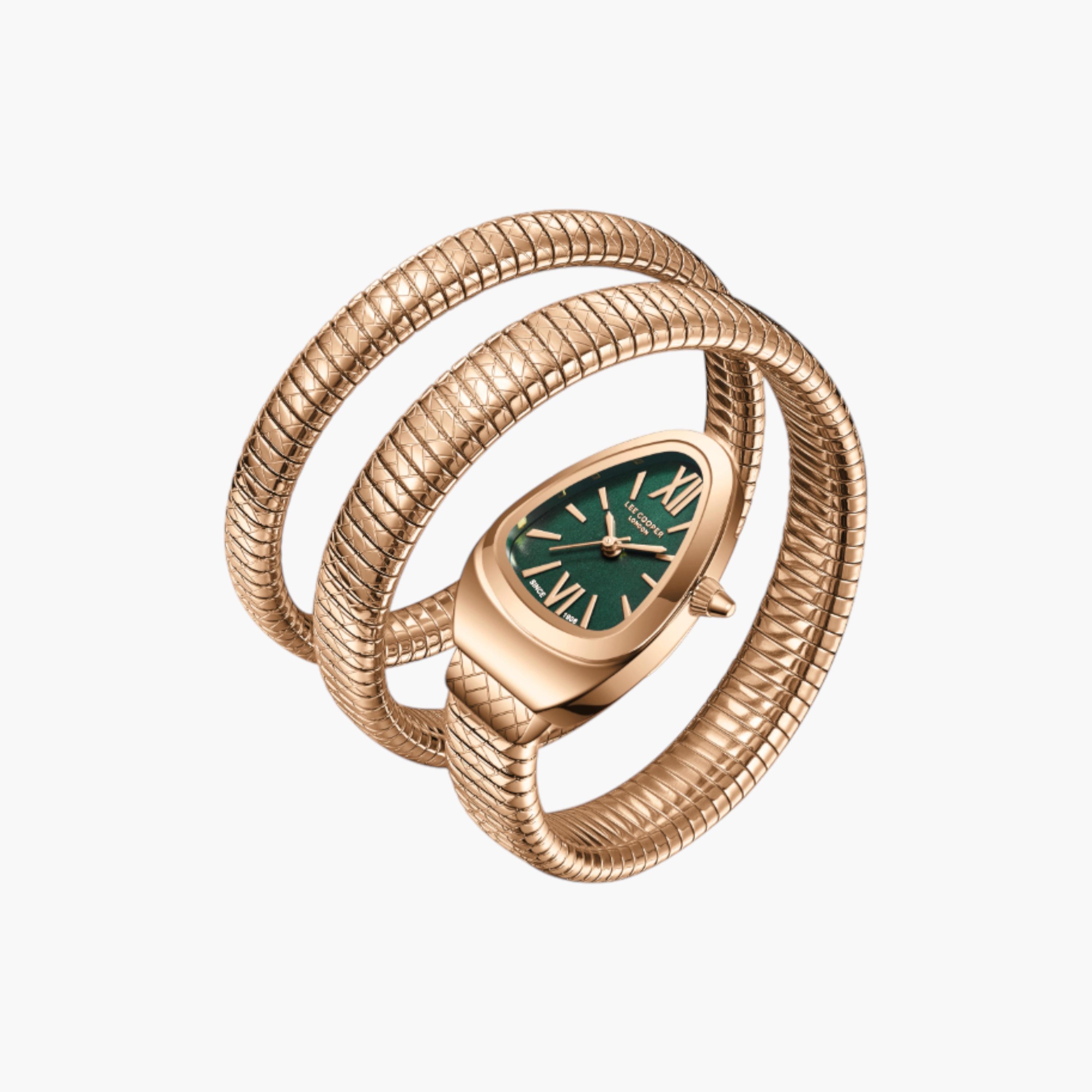 Lee Cooper Rose Gold Snake Bracelet Watch-women-watchesandjewellery-watches-image-2
