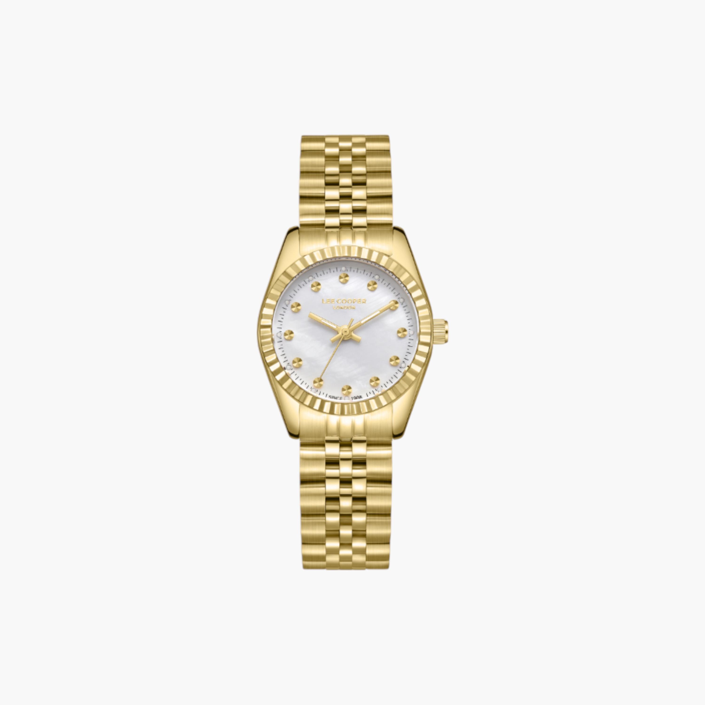 لي كوبر ساعة نسائية تناظرية ذهبية-women-watchesandjewellery-watches-image-1