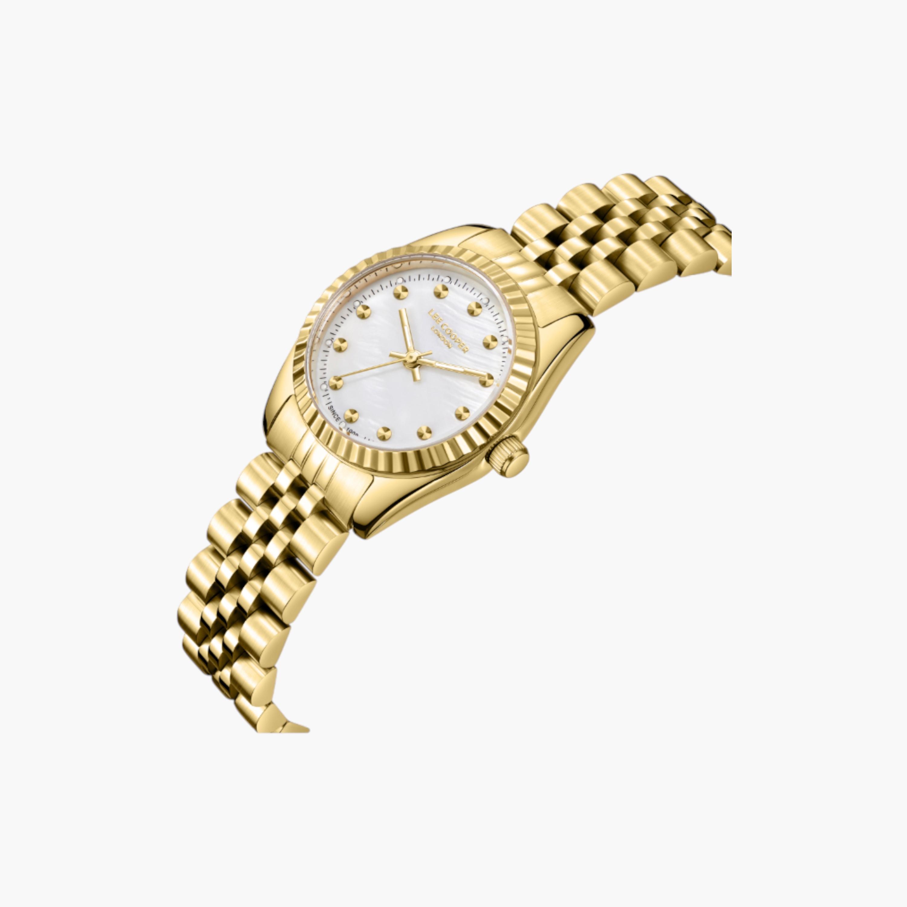 لي كوبر ساعة نسائية تناظرية ذهبية-women-watchesandjewellery-watches-image-2