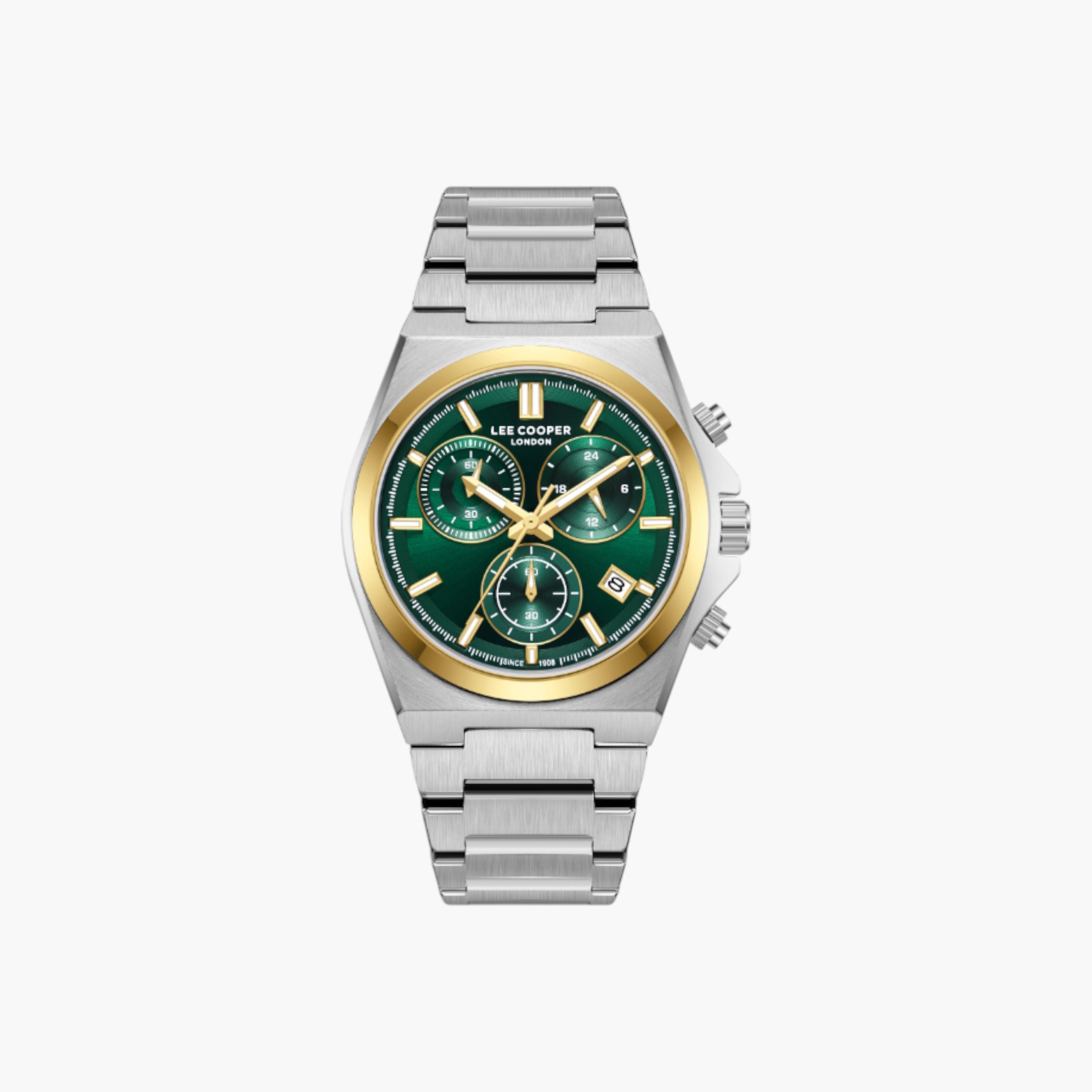 لي كوبر ساعة كرونوغراف رجالية، مينا خضراء-men-watchesandjewellery-watches-image-1