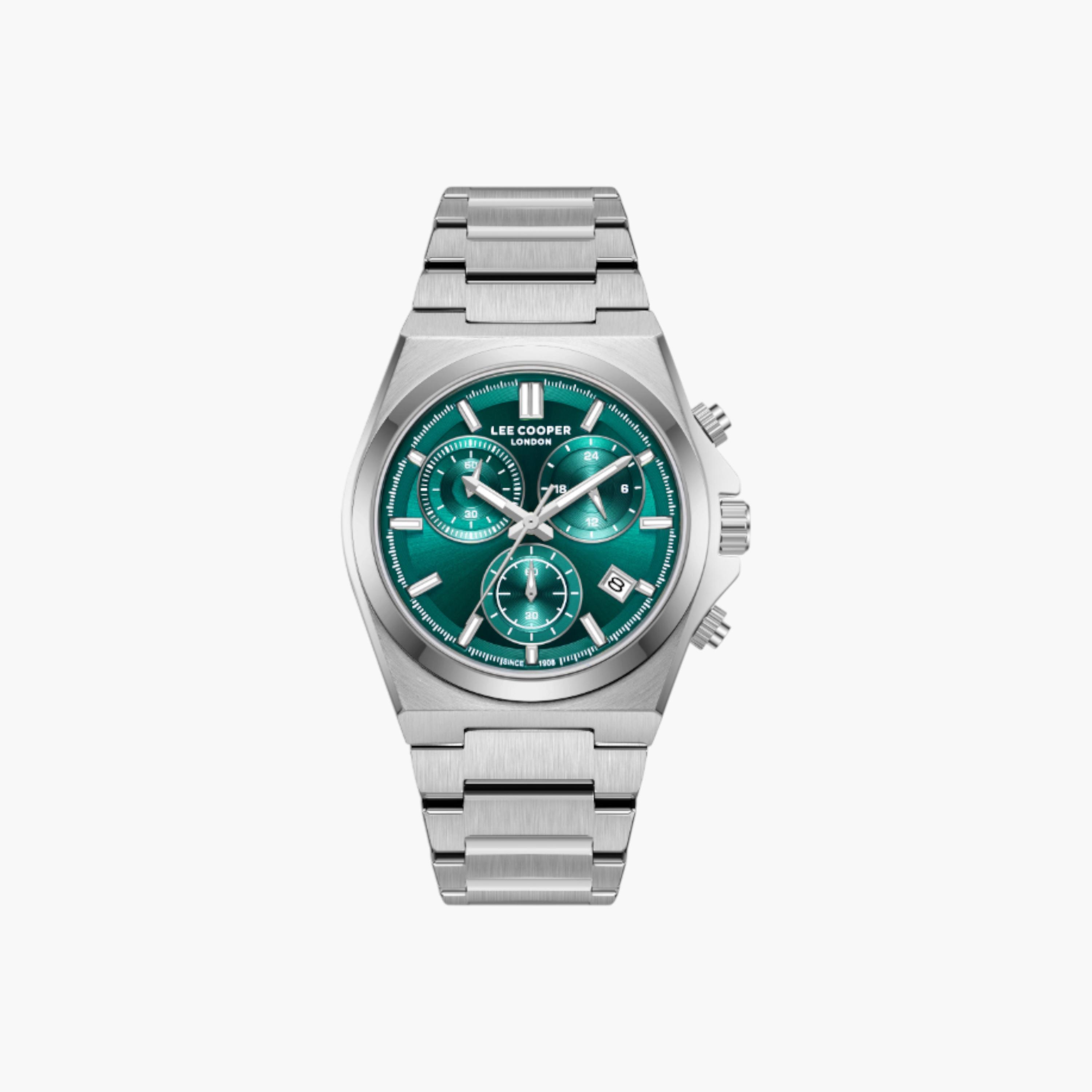 Lee Cooper Chronograph Men's Watch, Green Dial-men-watchesandjewellery-watches-image-1