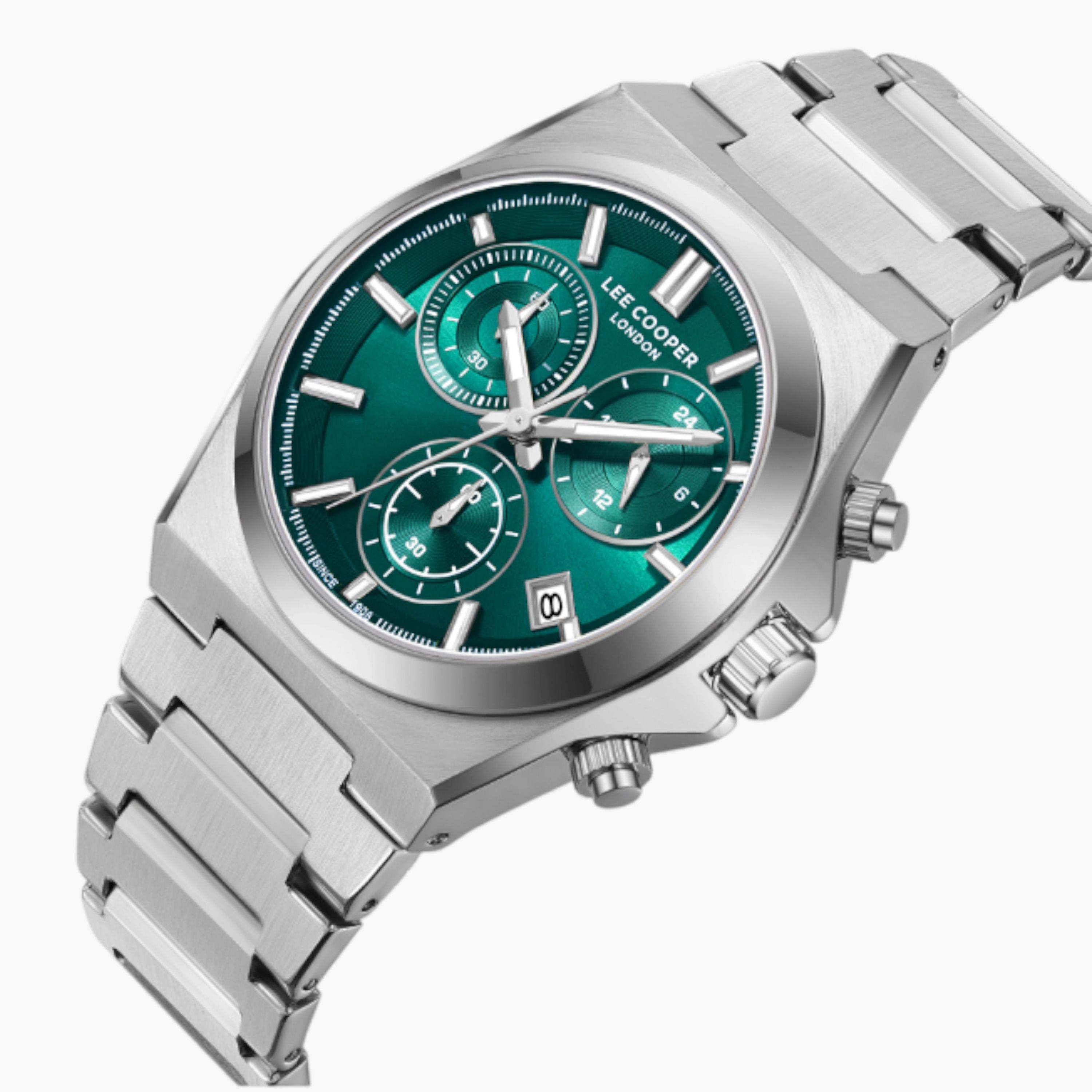 Lee Cooper Chronograph Men's Watch, Green Dial-men-watchesandjewellery-watches-image-2