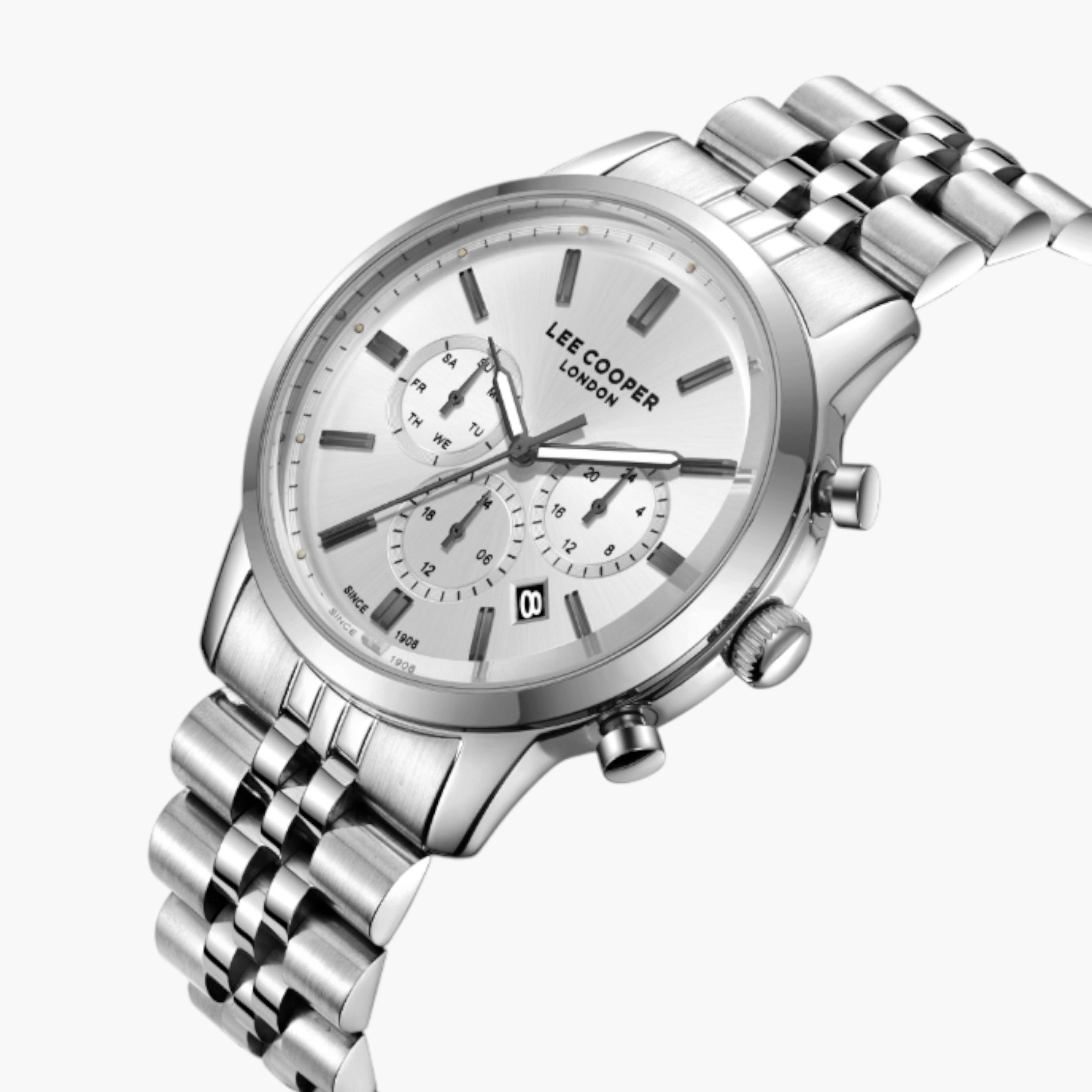 Lee Cooper Silver Chronograph Men's Watch-men-watchesandjewellery-watches-image-2