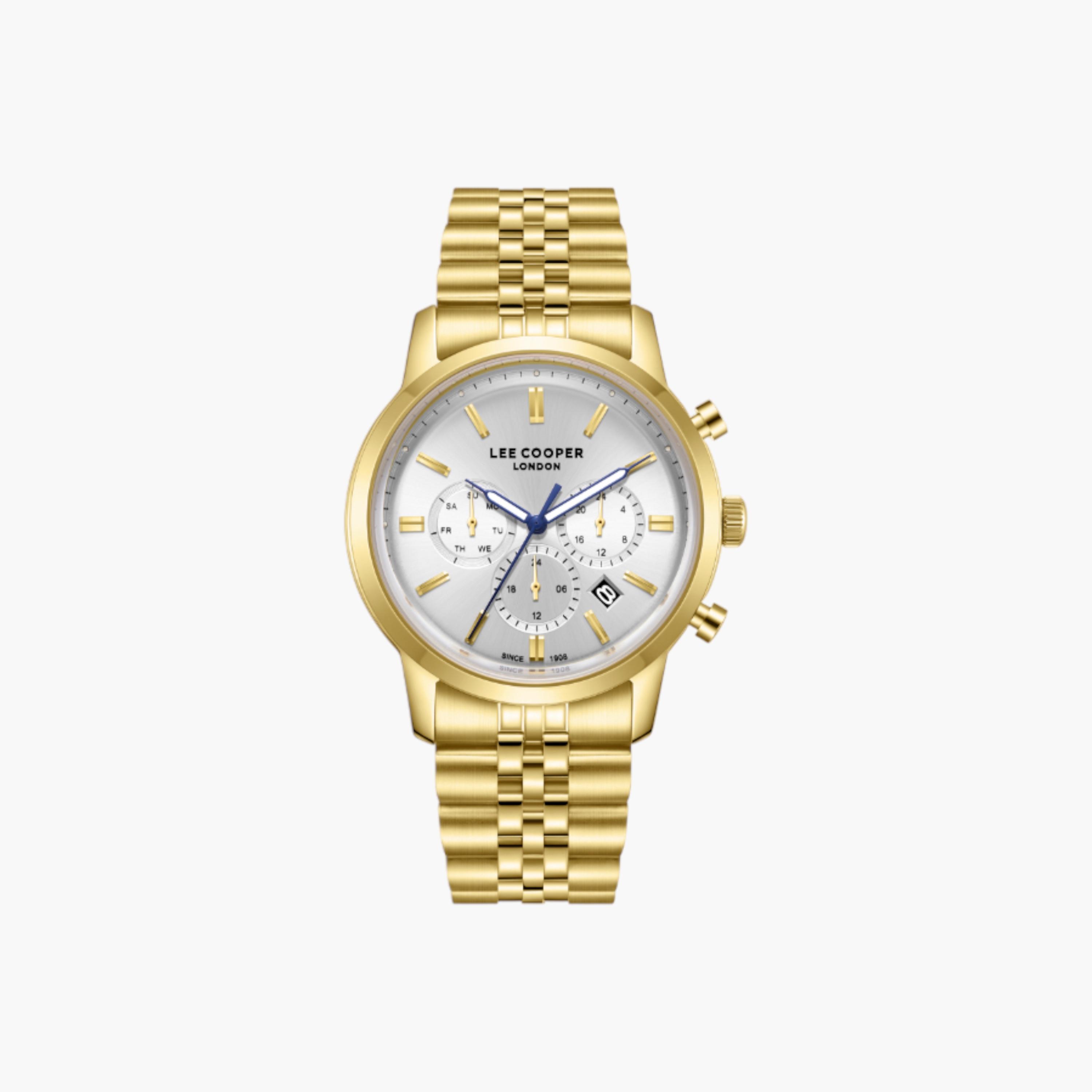 لي كوبر ساعة رجالية كرونوغراف ذهبية-men-watchesandjewellery-watches-image-1