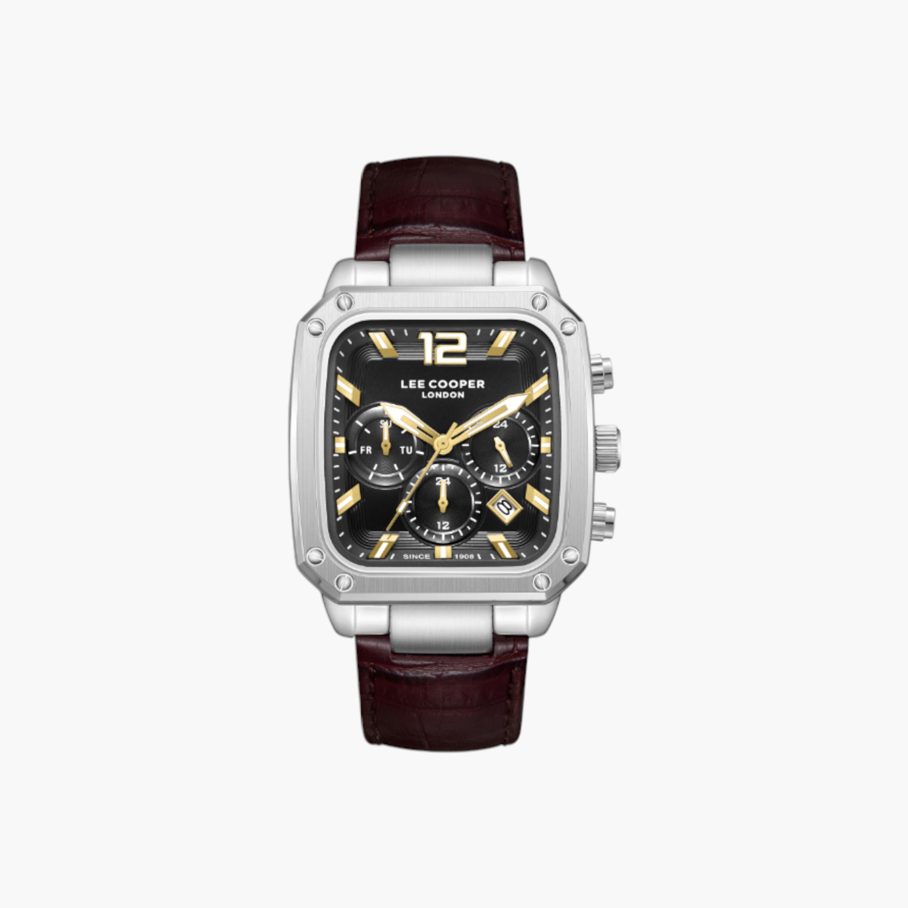 Lee Cooper Chronograph Men's Watch Leather Strap-men-watchesandjewellery-watches-image-1