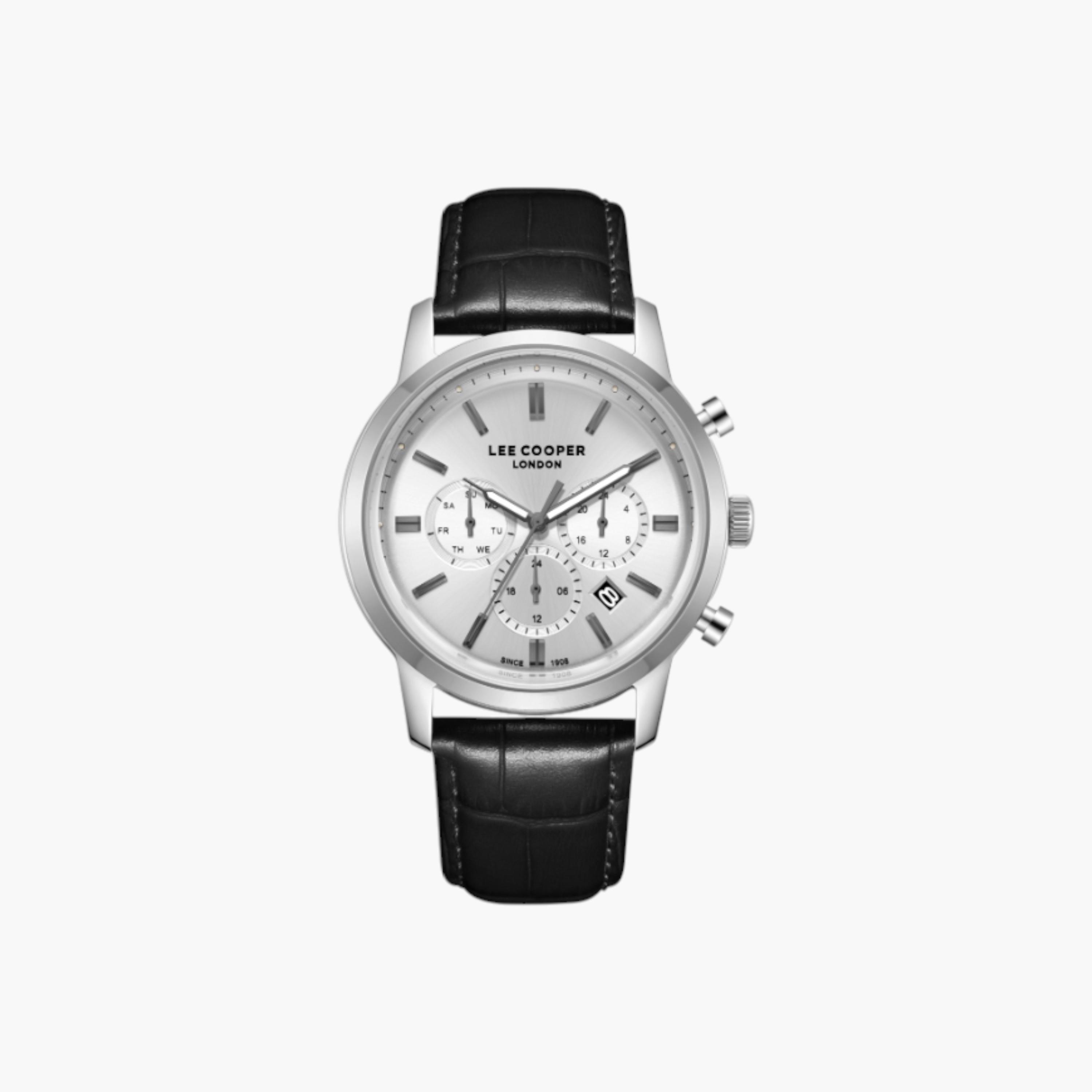 Lee Cooper Chronograph Men's Watch with Leather Strap-men-watchesandjewellery-watches-image-1