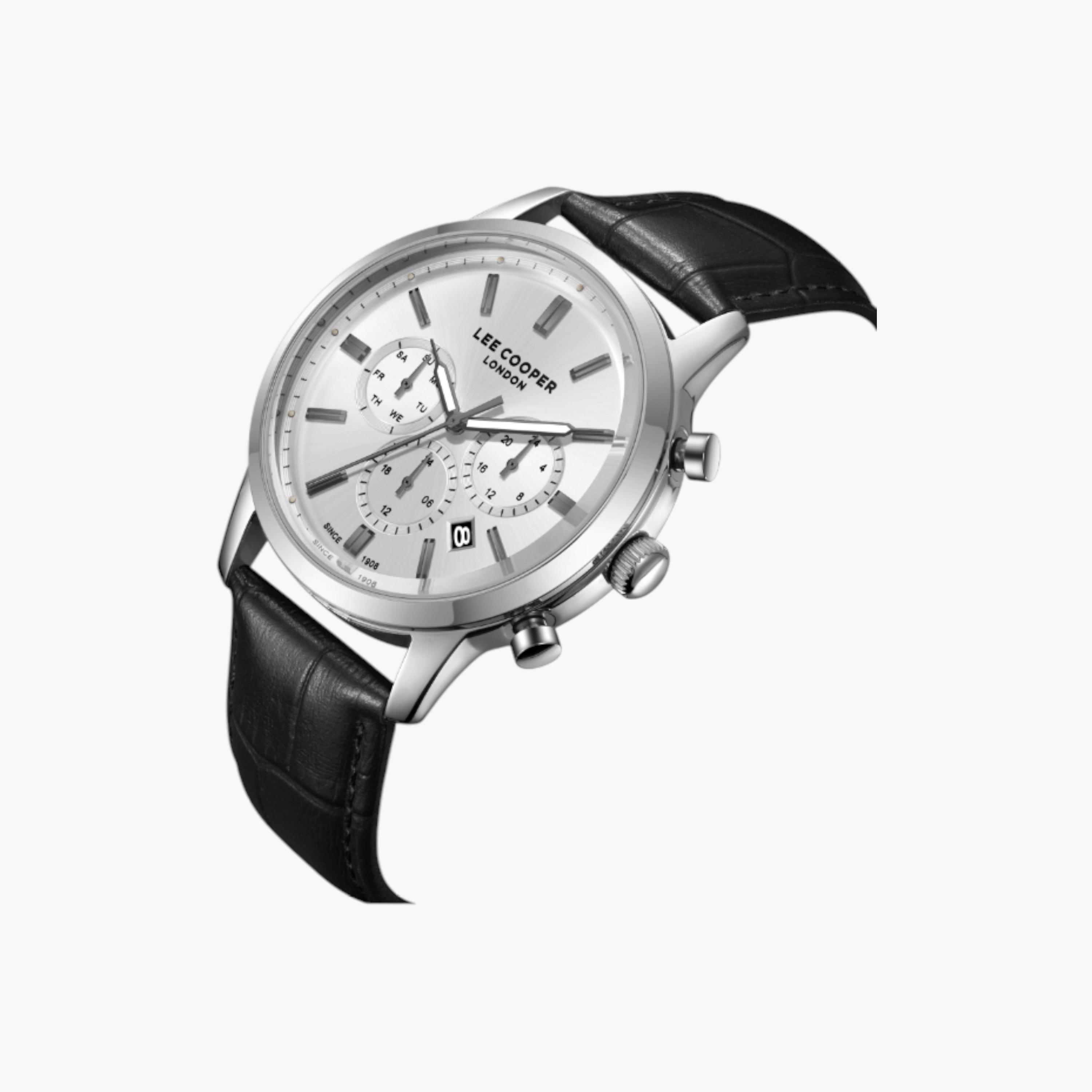 Lee Cooper Chronograph Men's Watch with Leather Strap-men-watchesandjewellery-watches-image-2