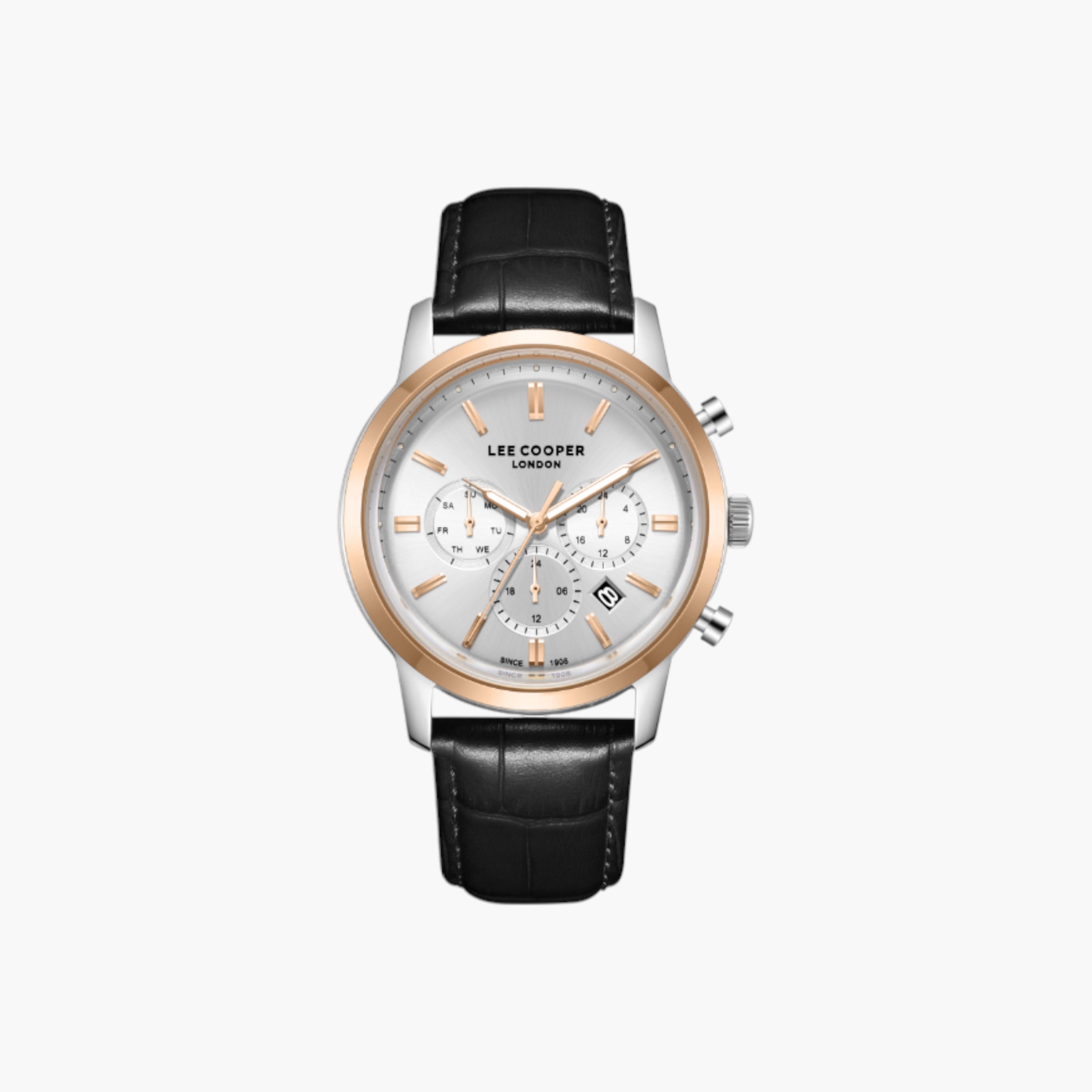 Lee Cooper Multifunction Watch Leather Strap-men-watchesandjewellery-watches-image-1
