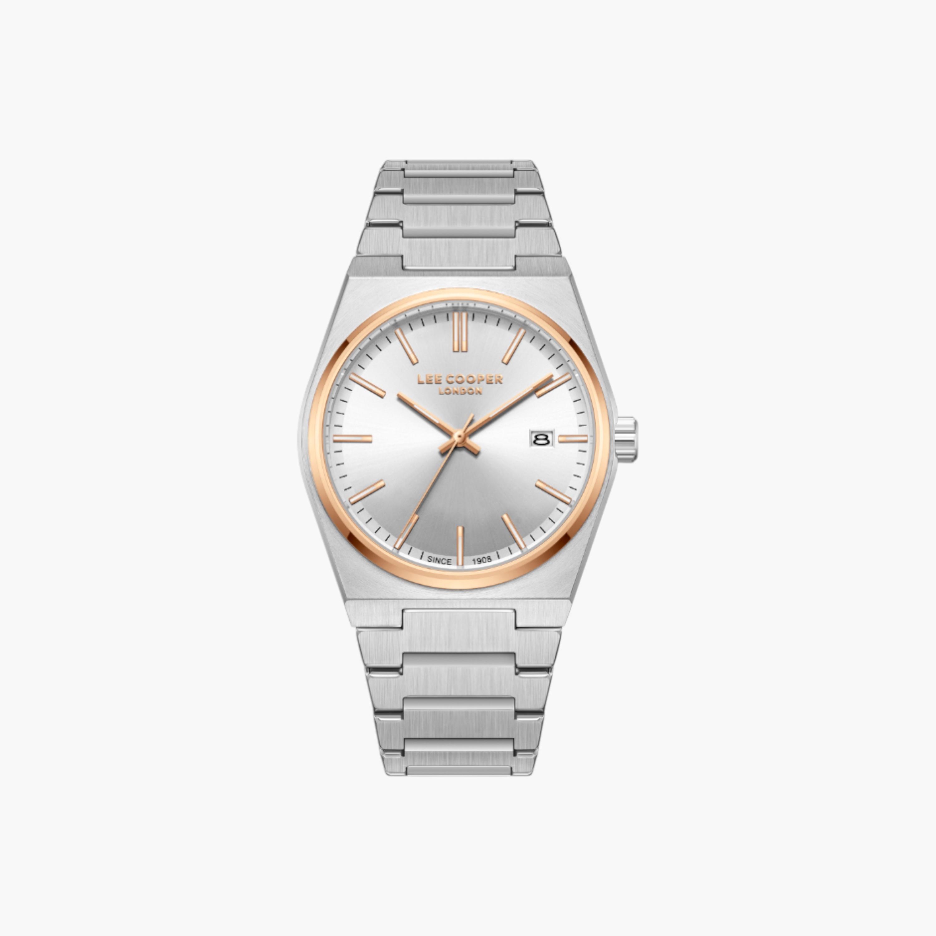 لي كوبر ساعة يد بسوار معدني فضي-men-watchesandjewellery-watches-image-5