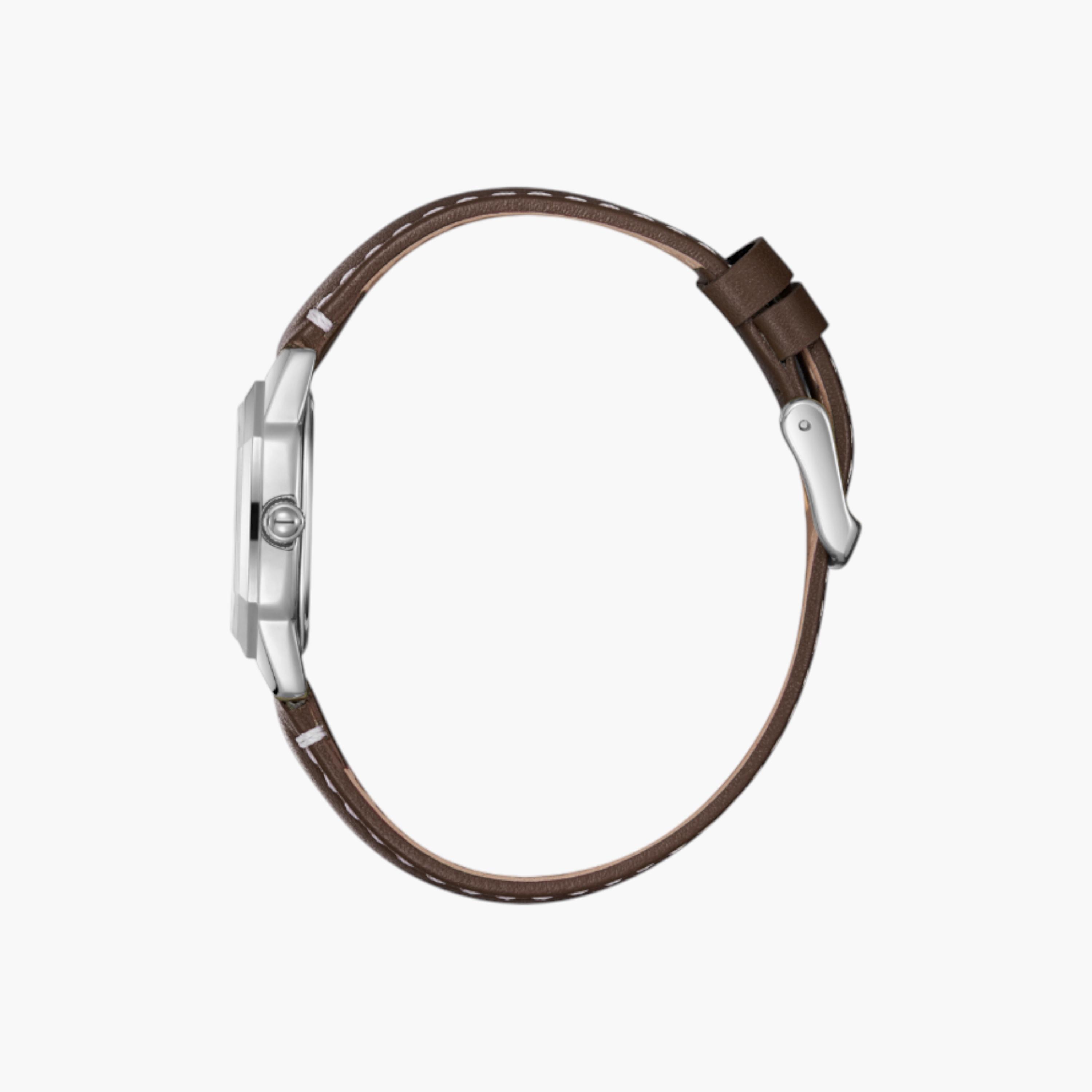 Lee Cooper Octagonal Analogue Watch, Leather Strap-women-watchesandjewellery-watches-image-3