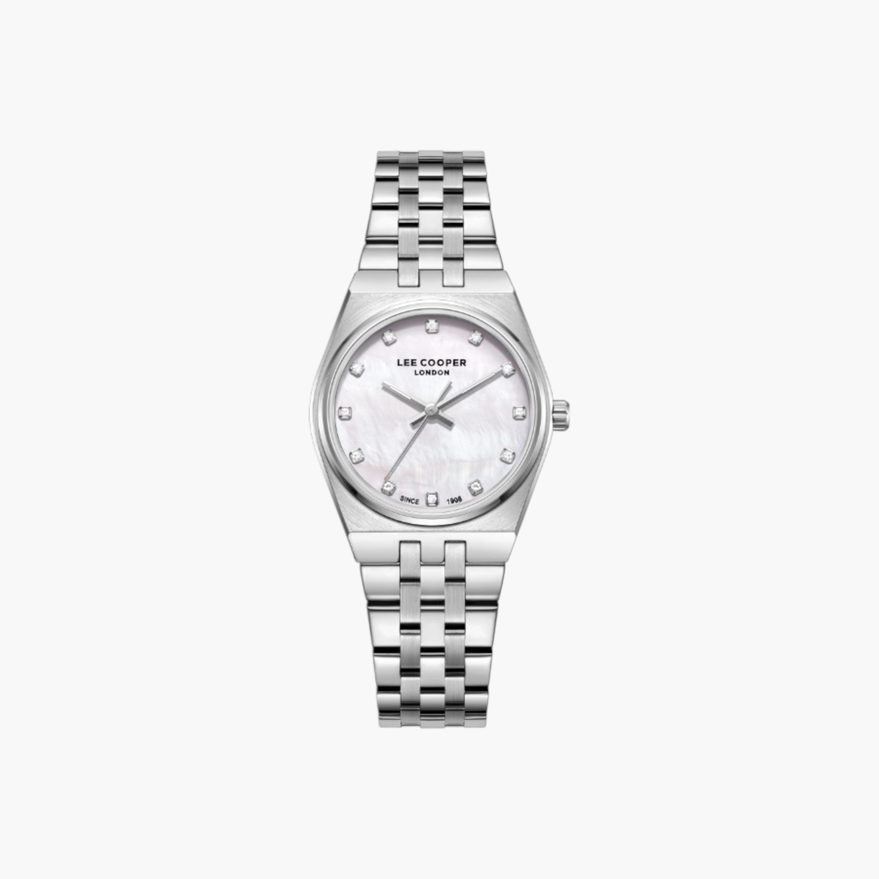 لي كوبر ساعة يد نسائية فضية معدنية أنالوج-women-watchesandjewellery-watches-image-1