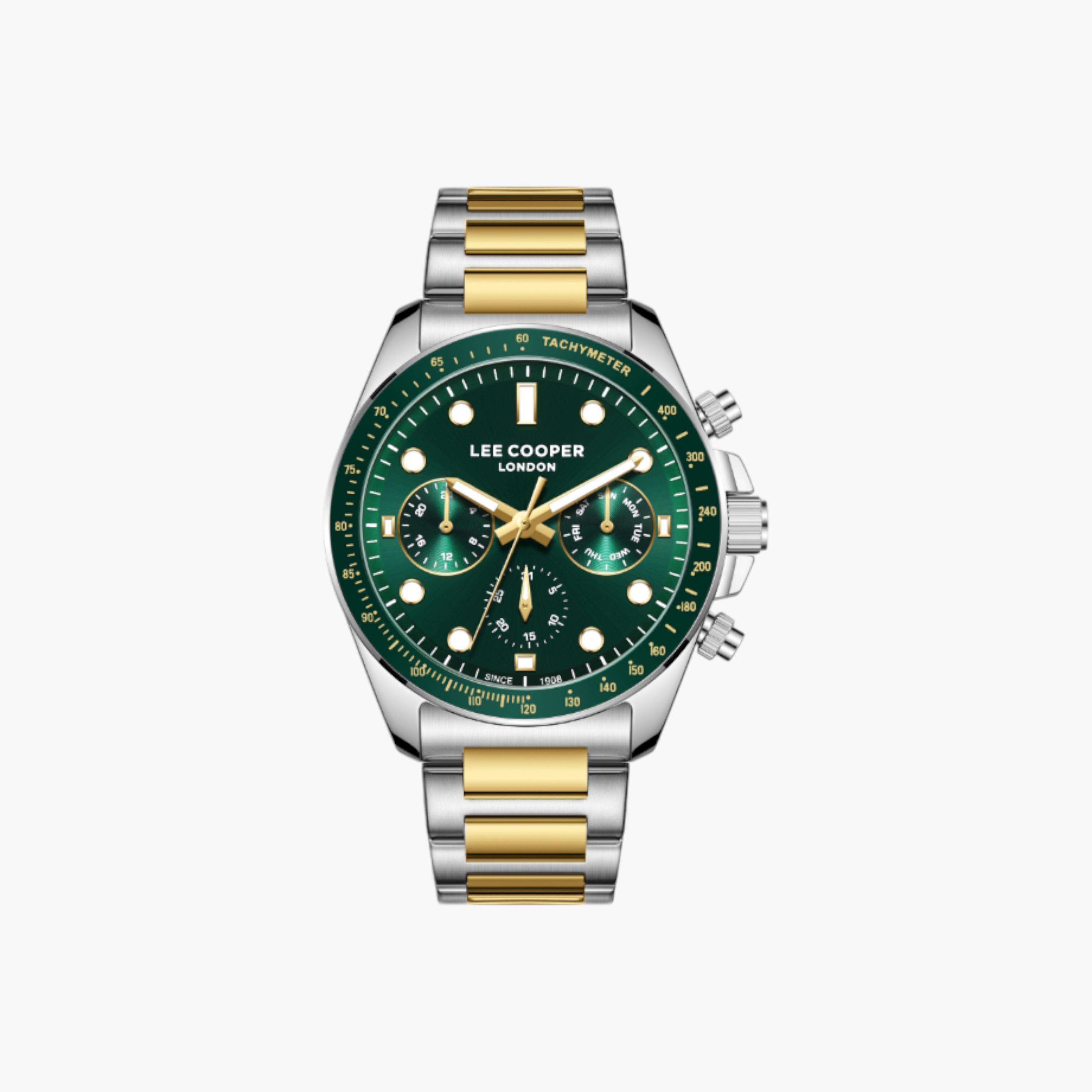 Lee Cooper Men's Chronograph Watch, Two-Tone Metal Strap-men-watchesandjewellery-watches-image-1