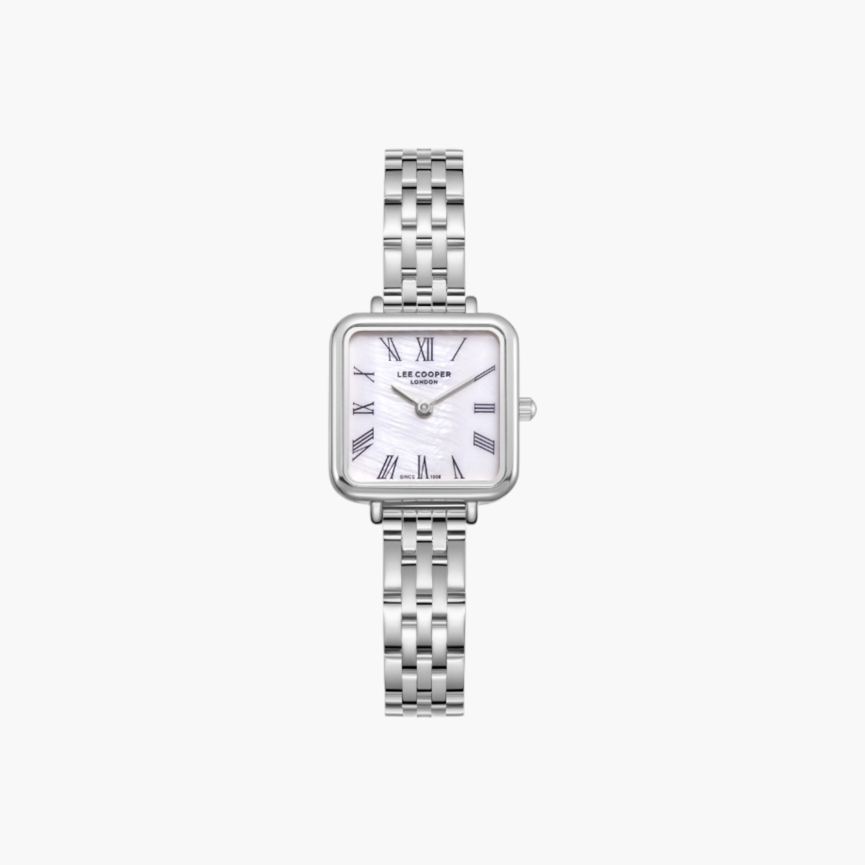 Lee Cooper Silver Square Women's Watch-women-watchesandjewellery-watches-image-1
