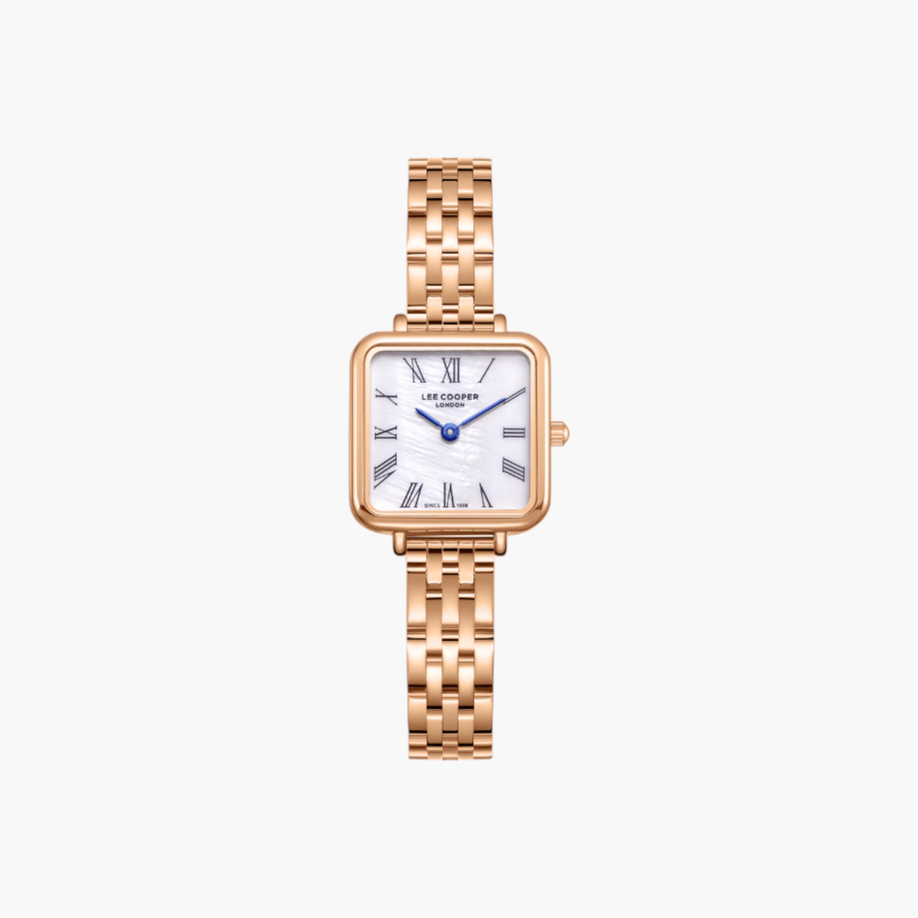 Lee Cooper Rose Gold Square Analog Watch-women-watchesandjewellery-watches-image-1