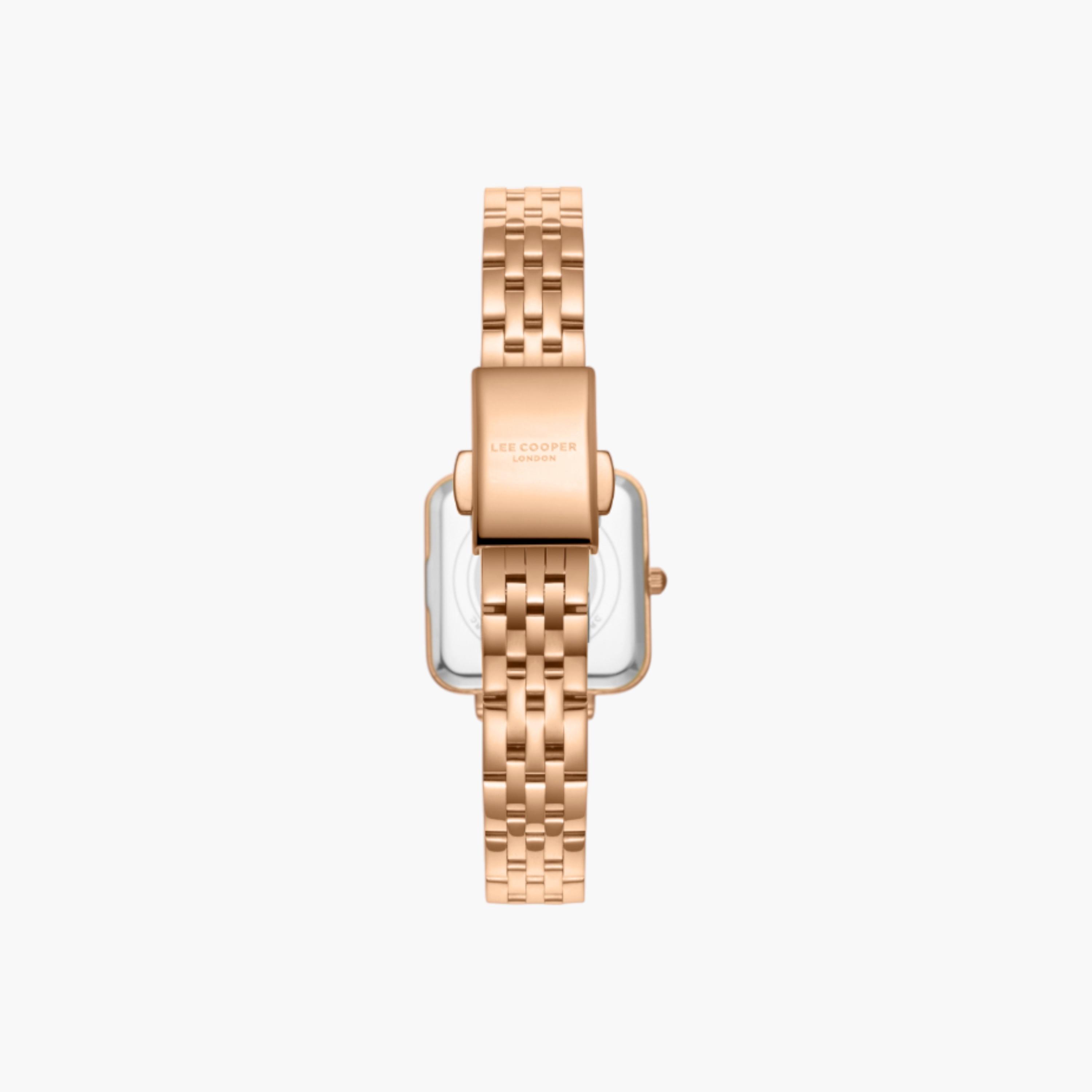 لي كوبر ساعة أنالوج مربعة ذهبية وردية-women-watchesandjewellery-watches-image-4