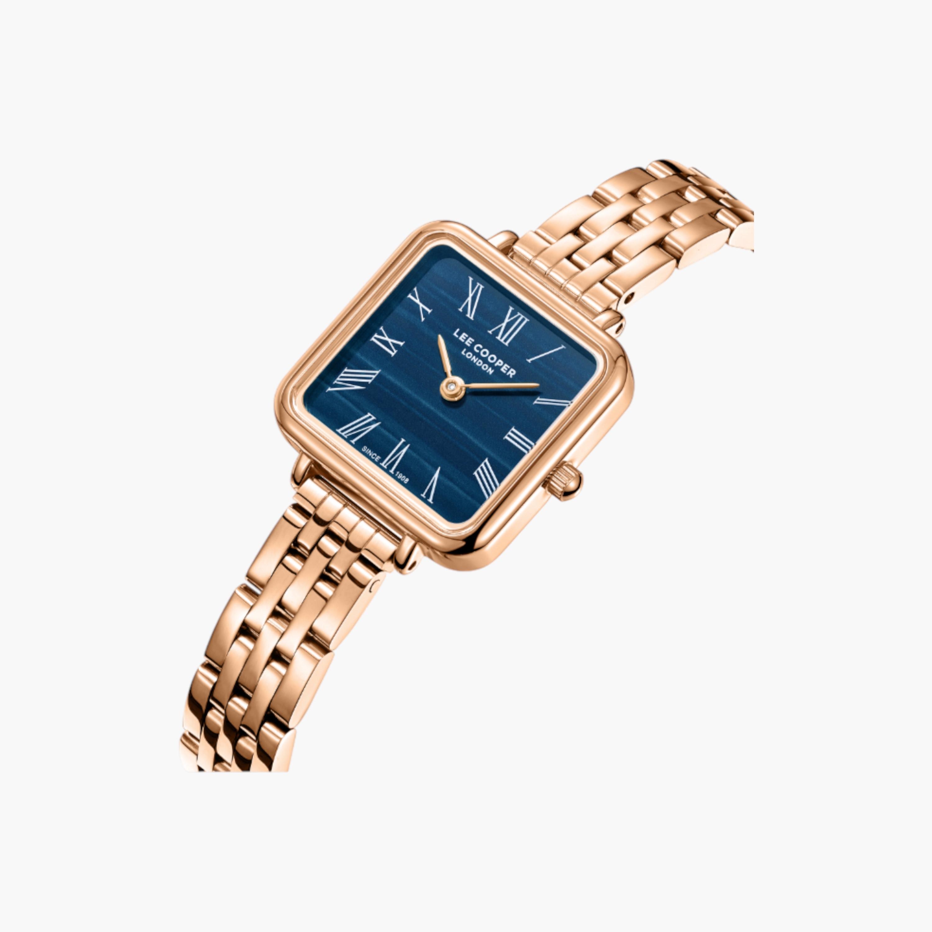 Lee Cooper Rose Gold Square Analogue Watch-women-watchesandjewellery-watches-image-2
