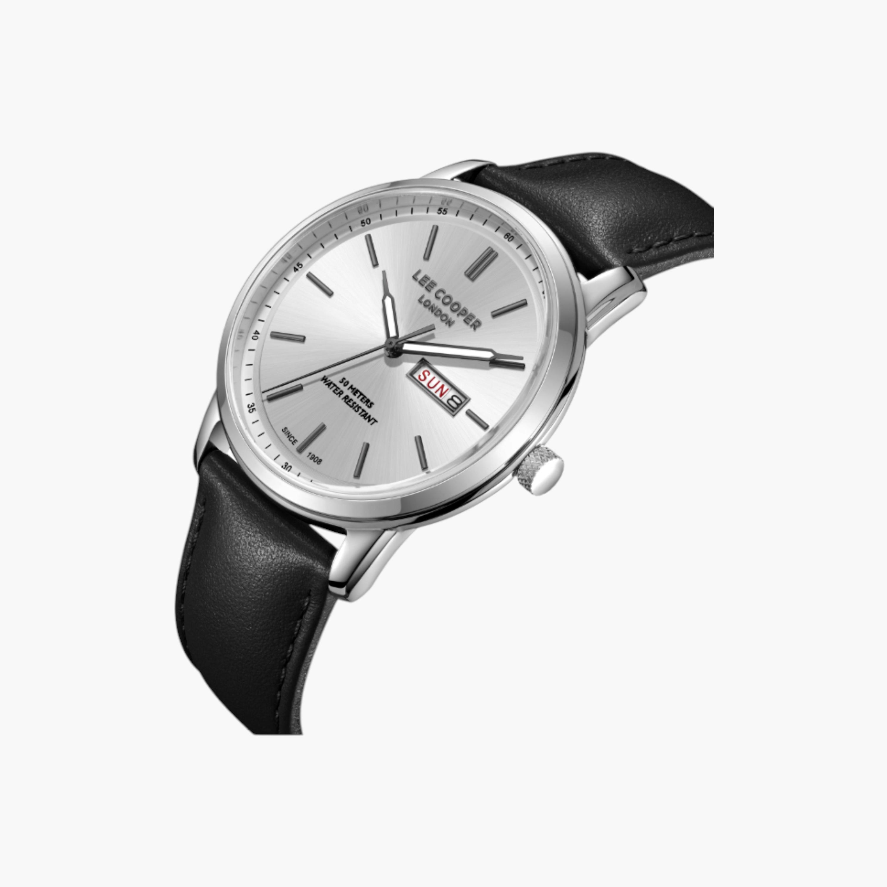 Lee Cooper Classic Men's Leather Strap Watch-men-watchesandjewellery-watches-image-2