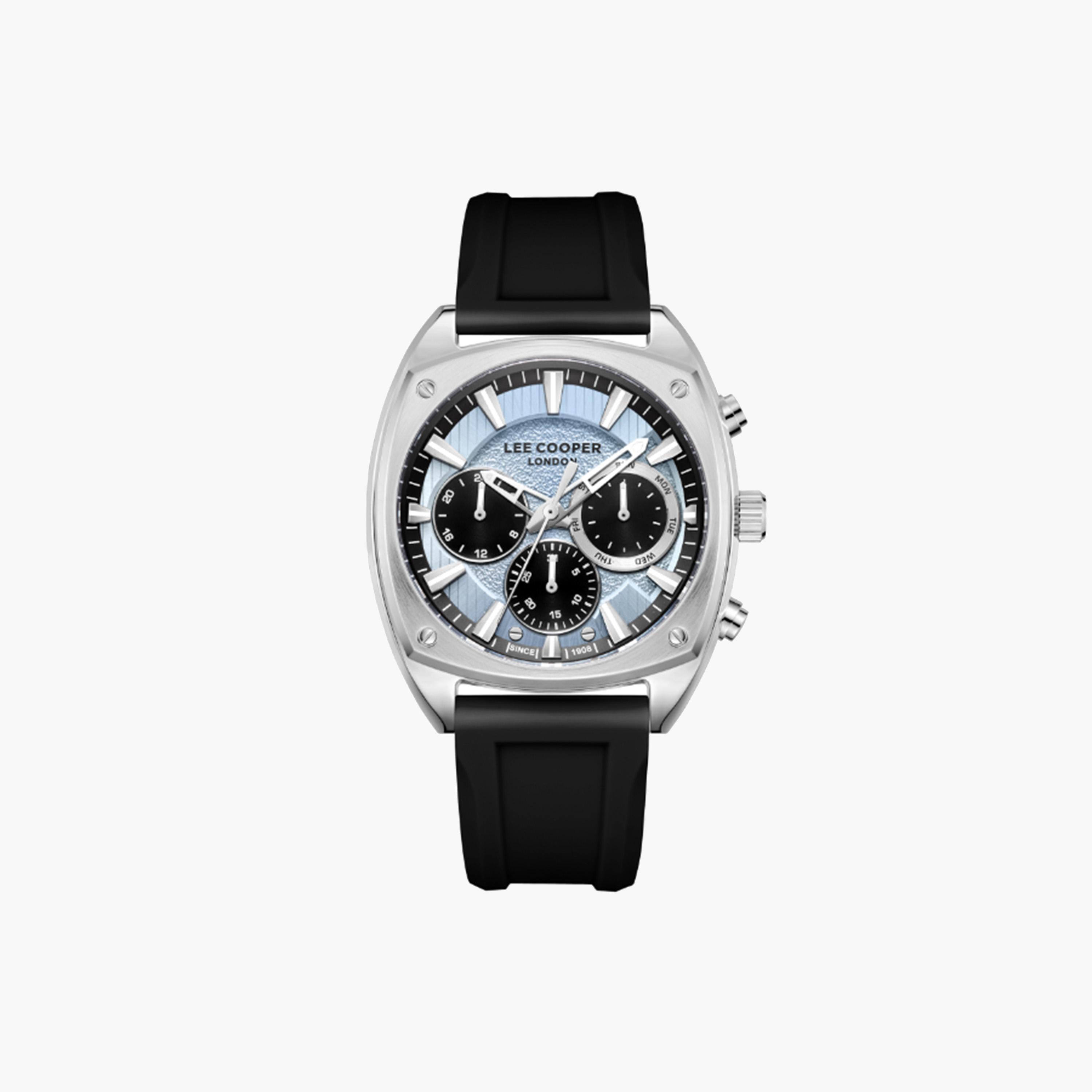 Lee Cooper Multifunction Display Men's Watch, Black Silicone-men-watchesandjewellery-watches-image-1