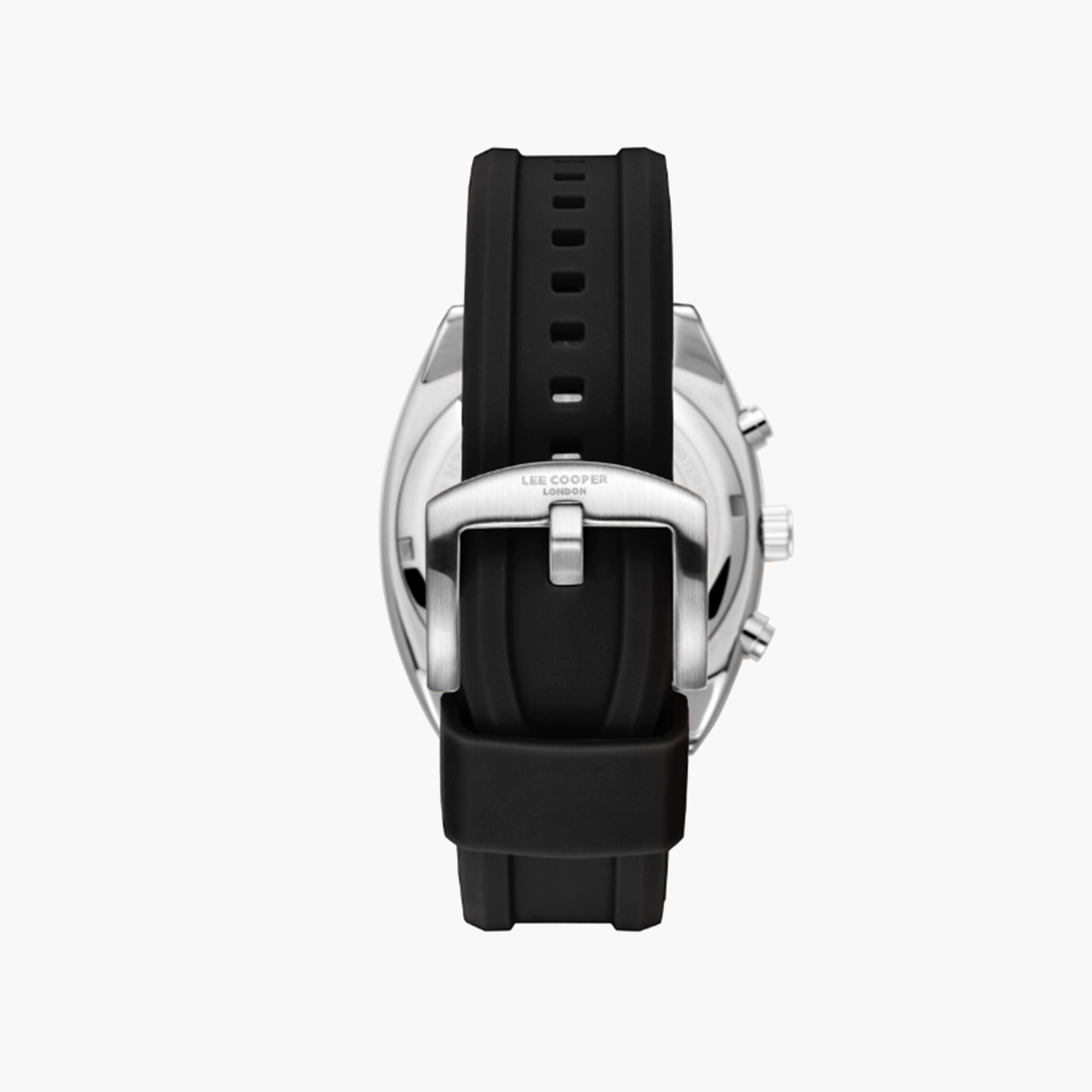 Lee Cooper Men's Multi-Function Watch, Black Silicone Strap-men-watchesandjewellery-watches-image-4