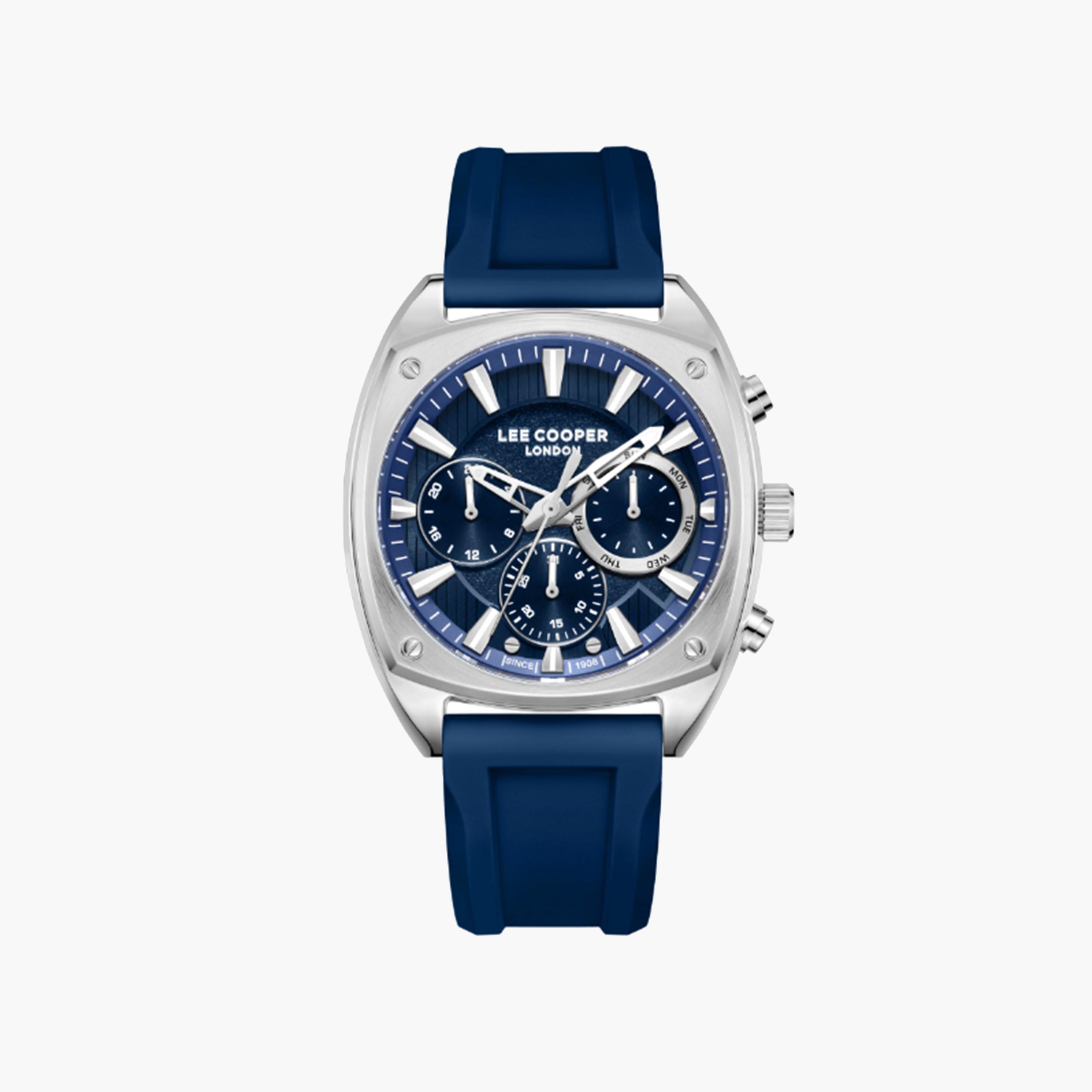Lee Cooper Blue Silicone Strap Men's Watch-men-watchesandjewellery-watches-image-1