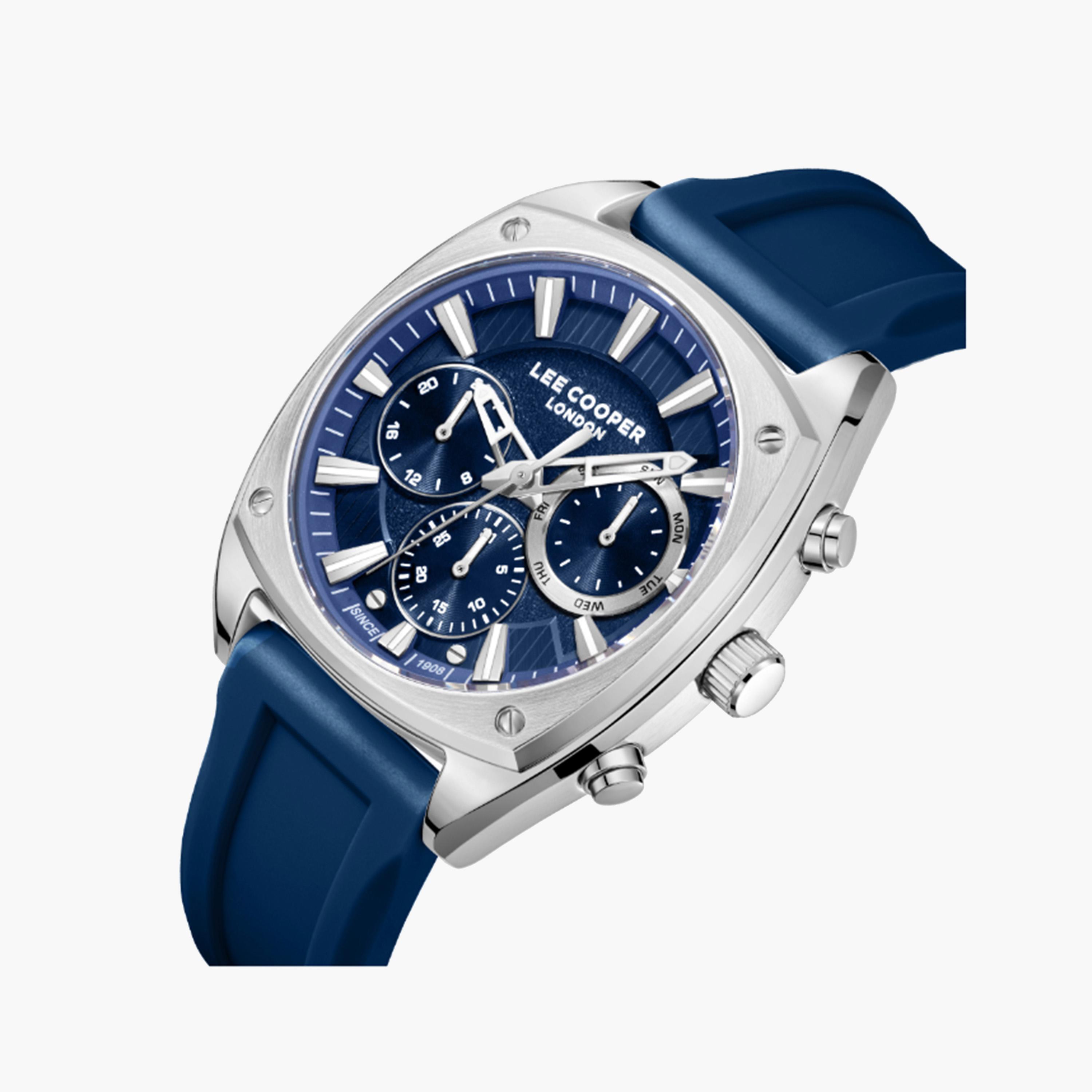 Lee Cooper Blue Silicone Strap Men's Watch-men-watchesandjewellery-watches-image-2