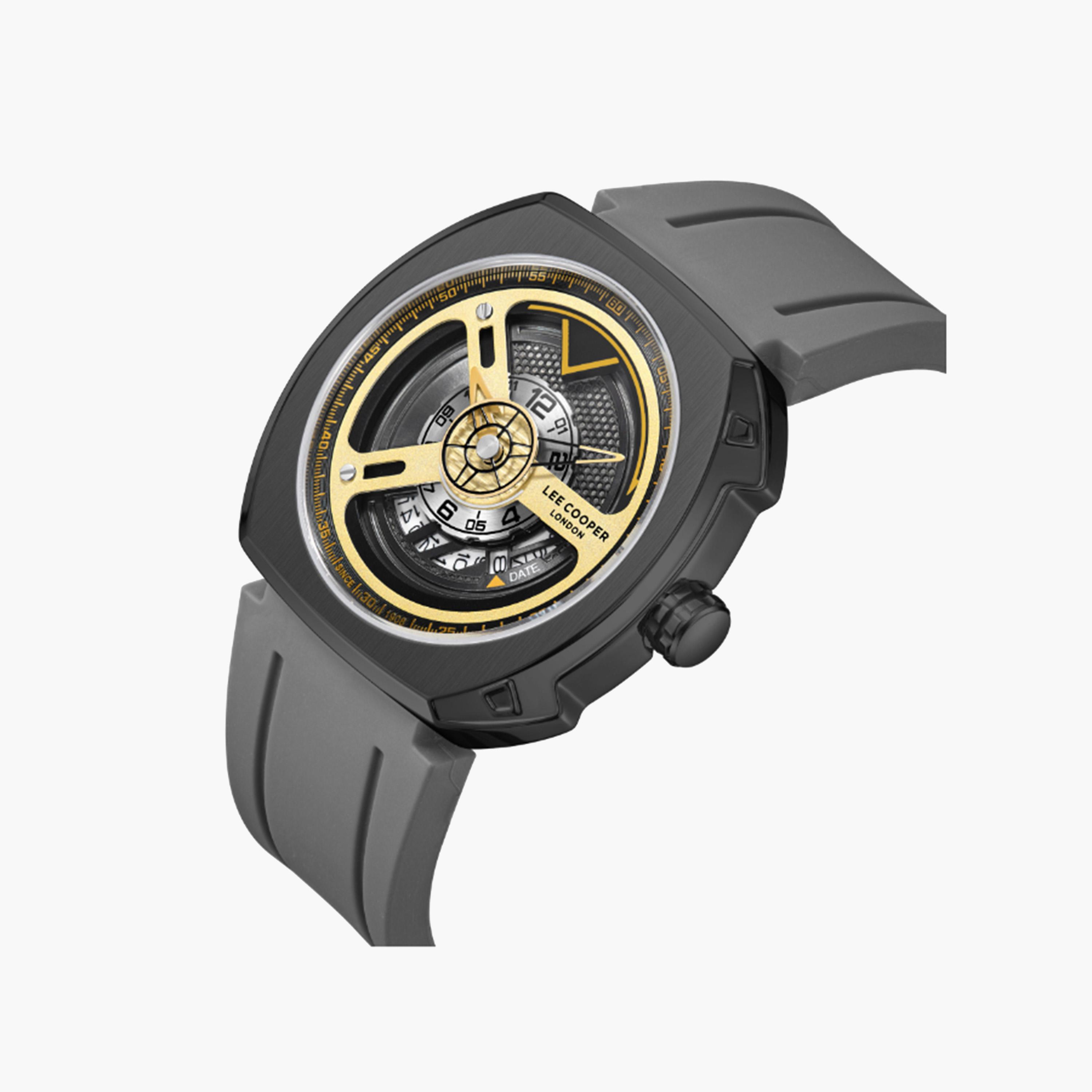 Lee Cooper Grey Silicone Strap Analog Watch-men-watchesandjewellery-watches-image-2