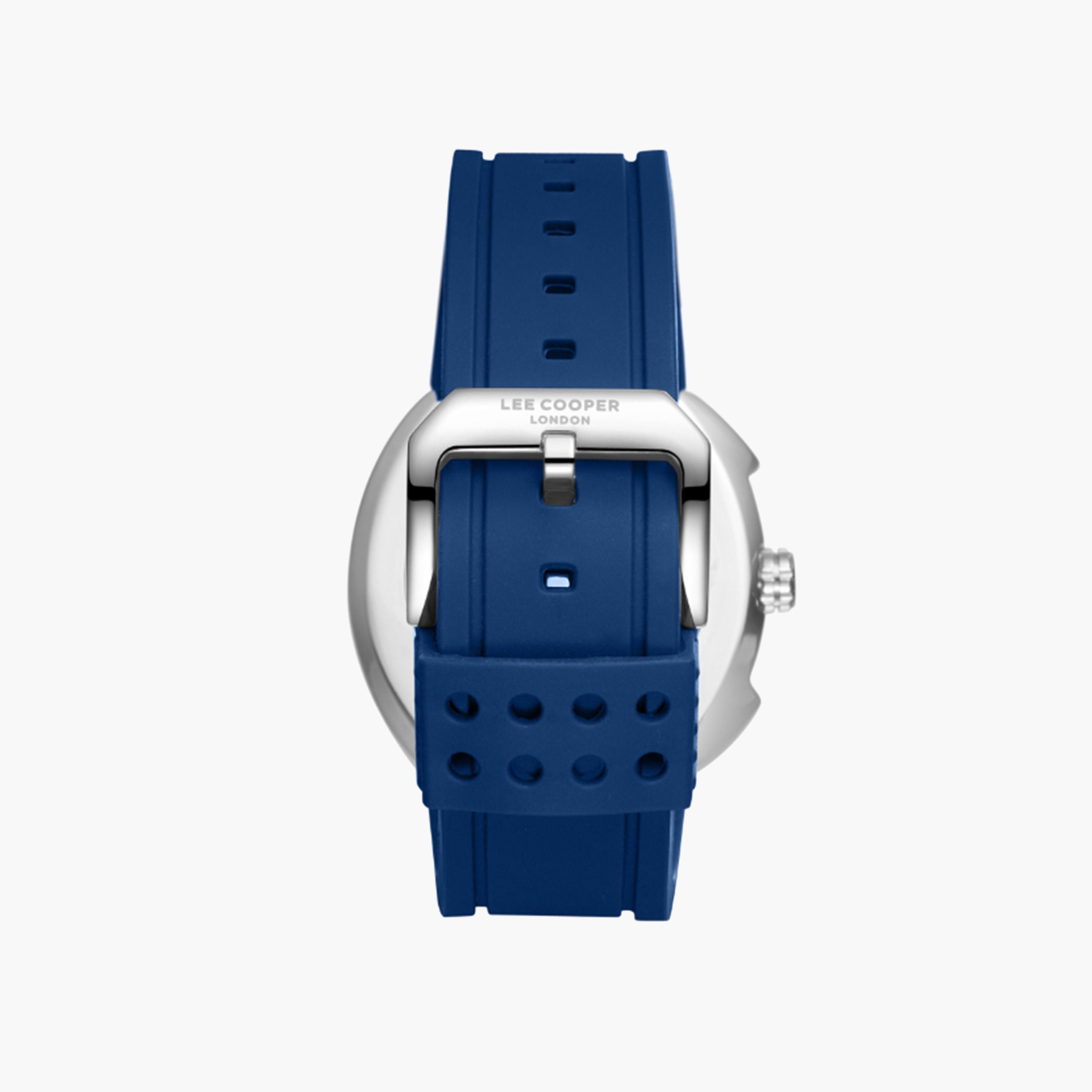 Lee Cooper Blue Silicone Strap Watch-men-watchesandjewellery-watches-image-4
