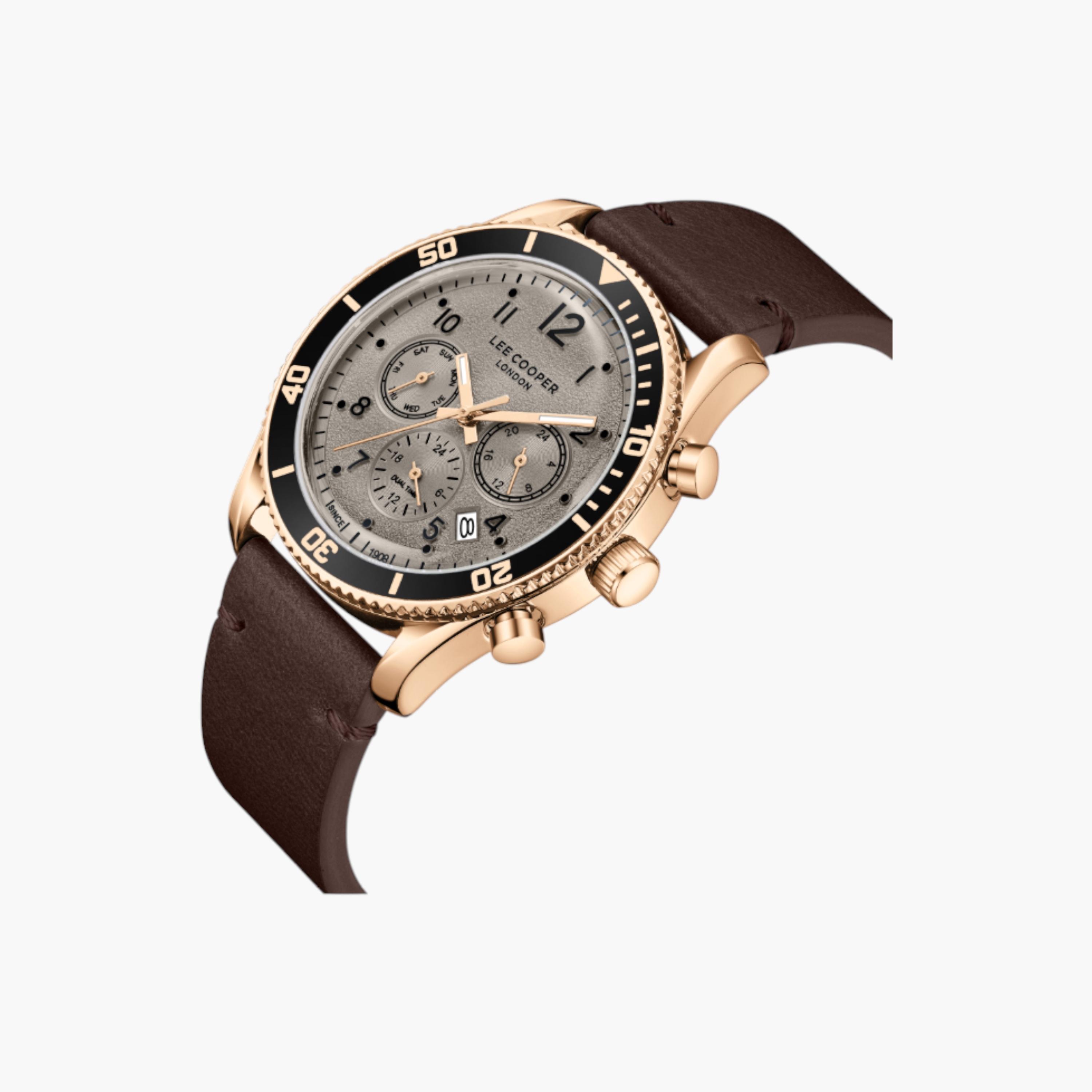 Lee Cooper Multi-Function Men's Watch, Leather Strap-men-watchesandjewellery-watches-image-2