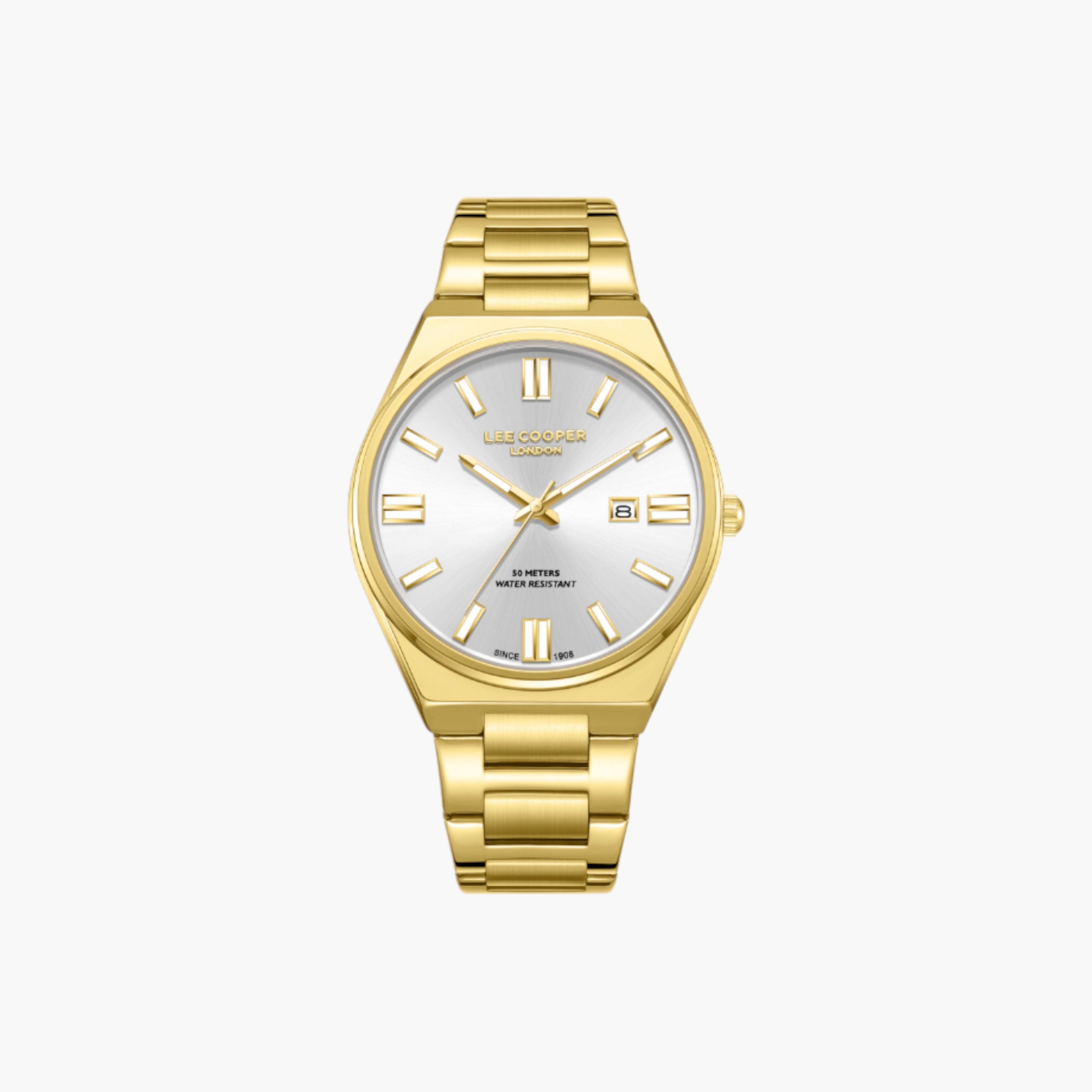 Lee Cooper Gold Tone Men's Analog Watch-men-watchesandjewellery-watches-image-1