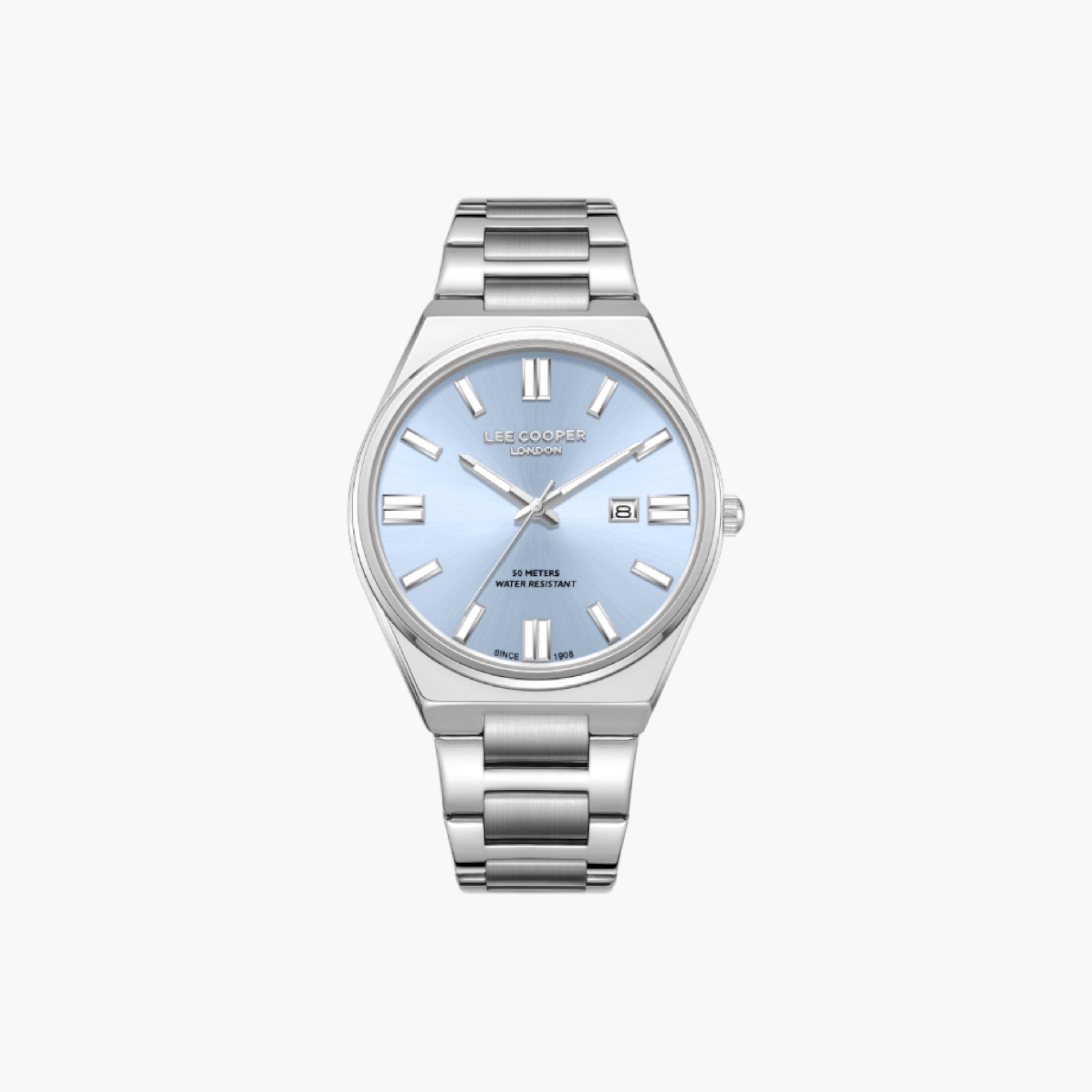Lee Cooper Silver Metal Analog Watch-men-watchesandjewellery-watches-image-1