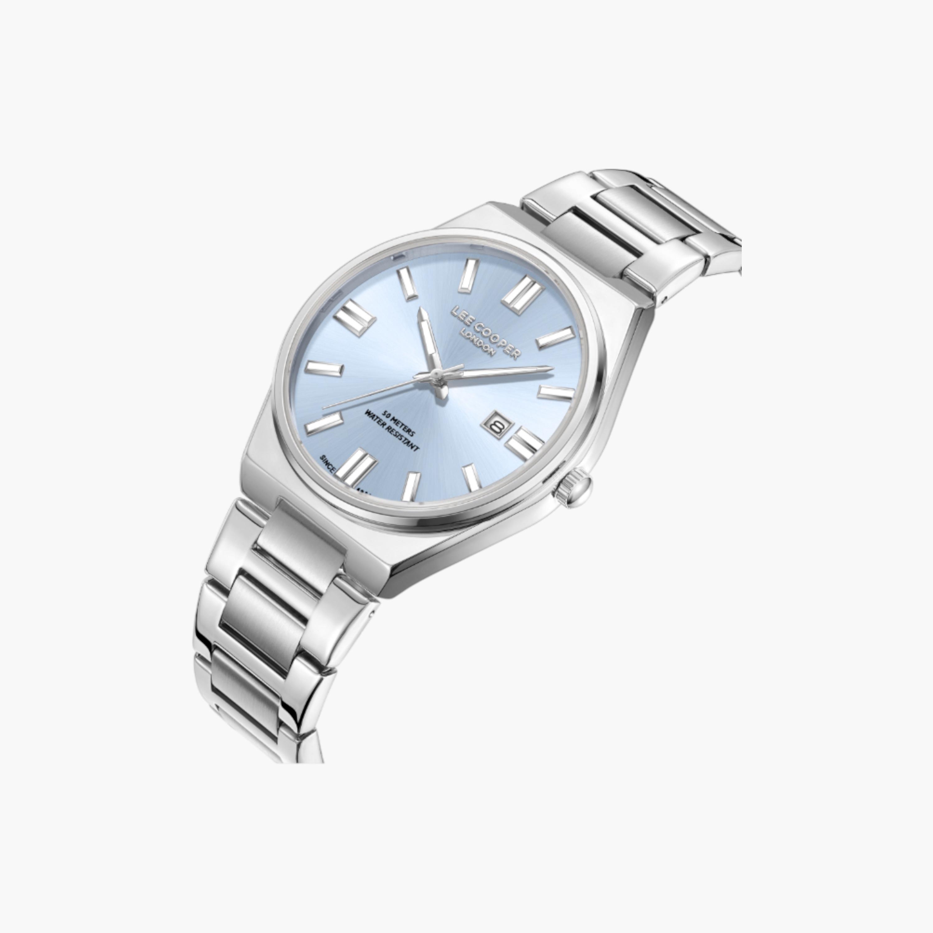 Lee Cooper Silver Metal Analog Watch-men-watchesandjewellery-watches-image-2