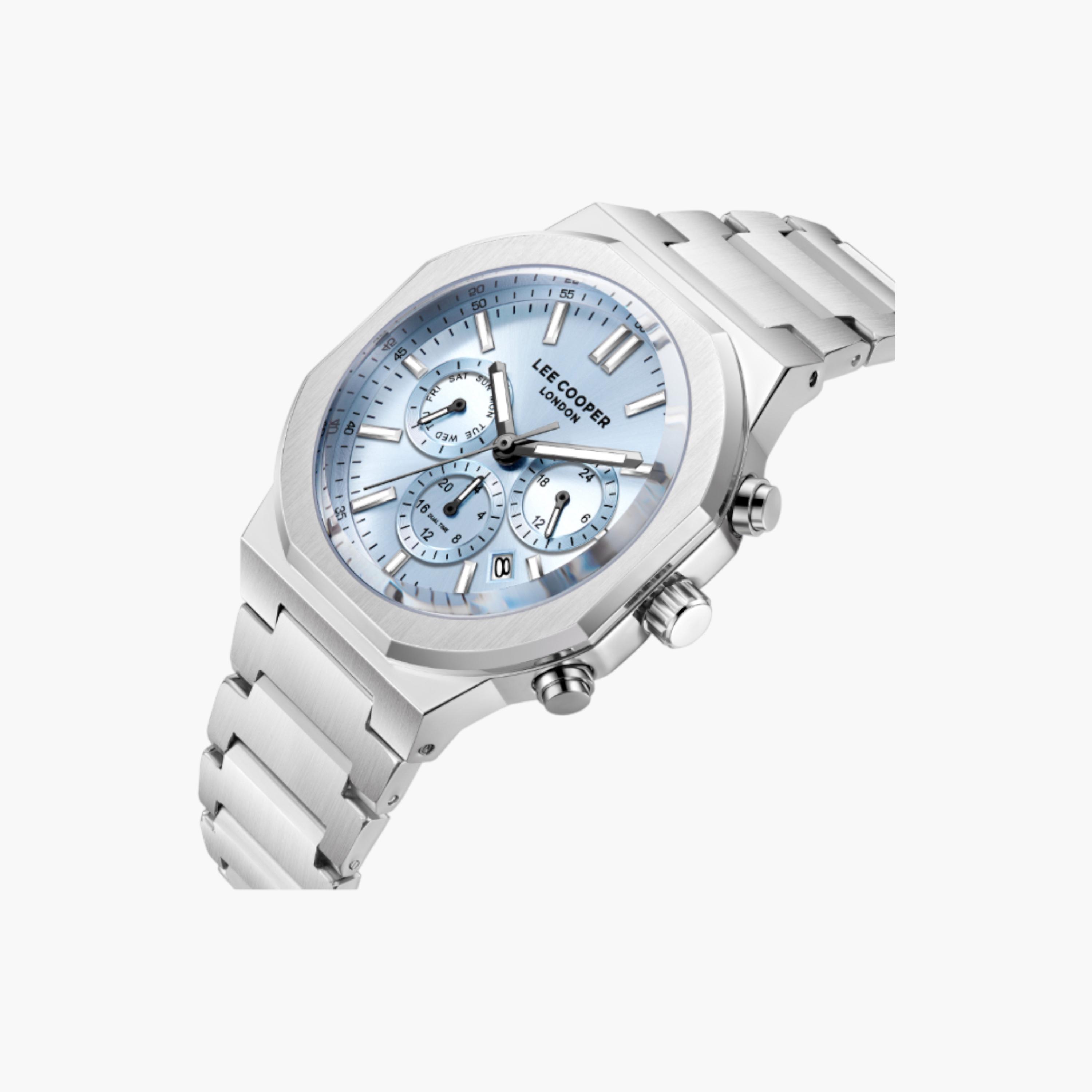 لي كوبر ساعة يد رجالية كرونوغراف بسوار فولاذي-men-watchesandjewellery-watches-image-2
