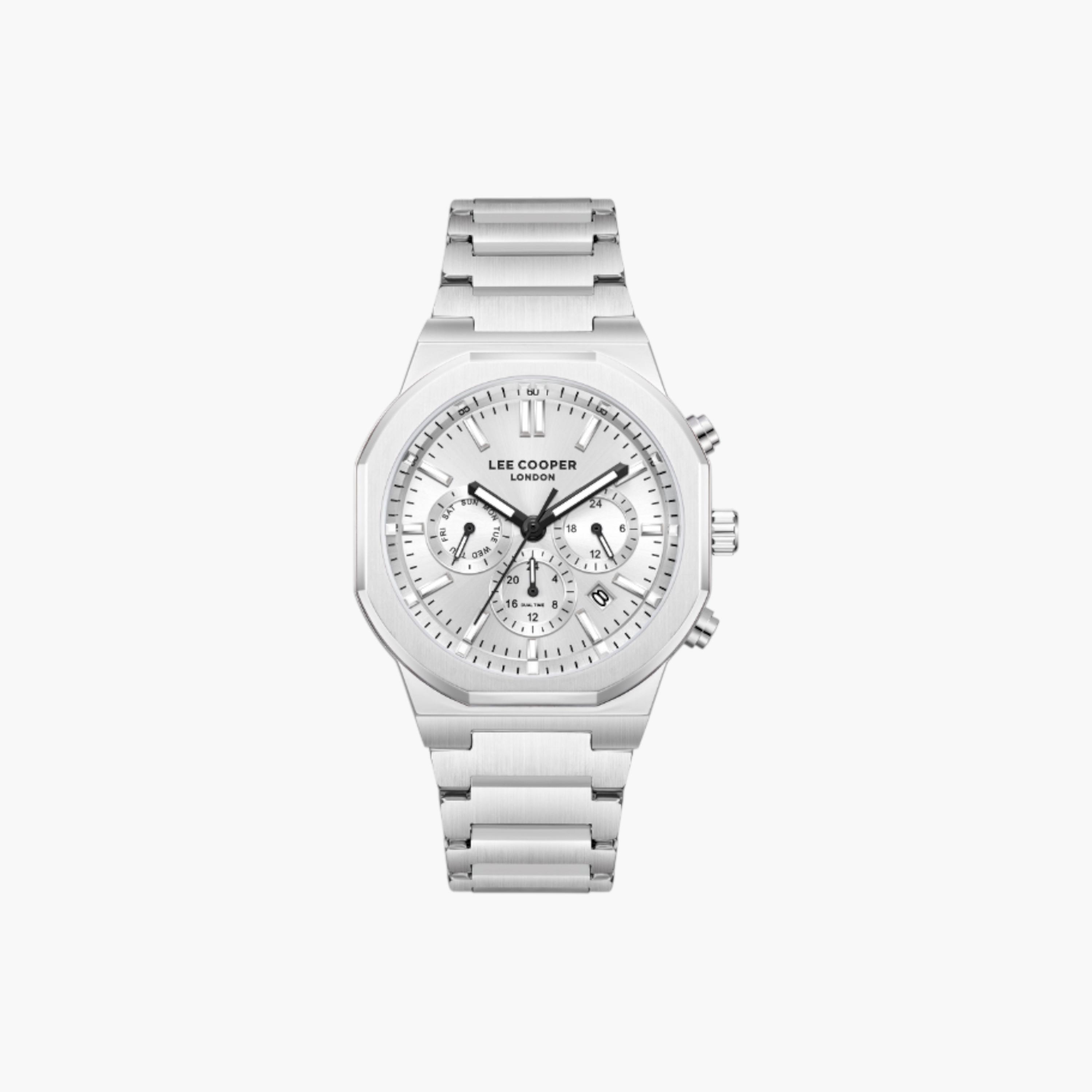 لي كوبر ساعة كرونوغراف فضية للرجال-men-watchesandjewellery-watches-image-1