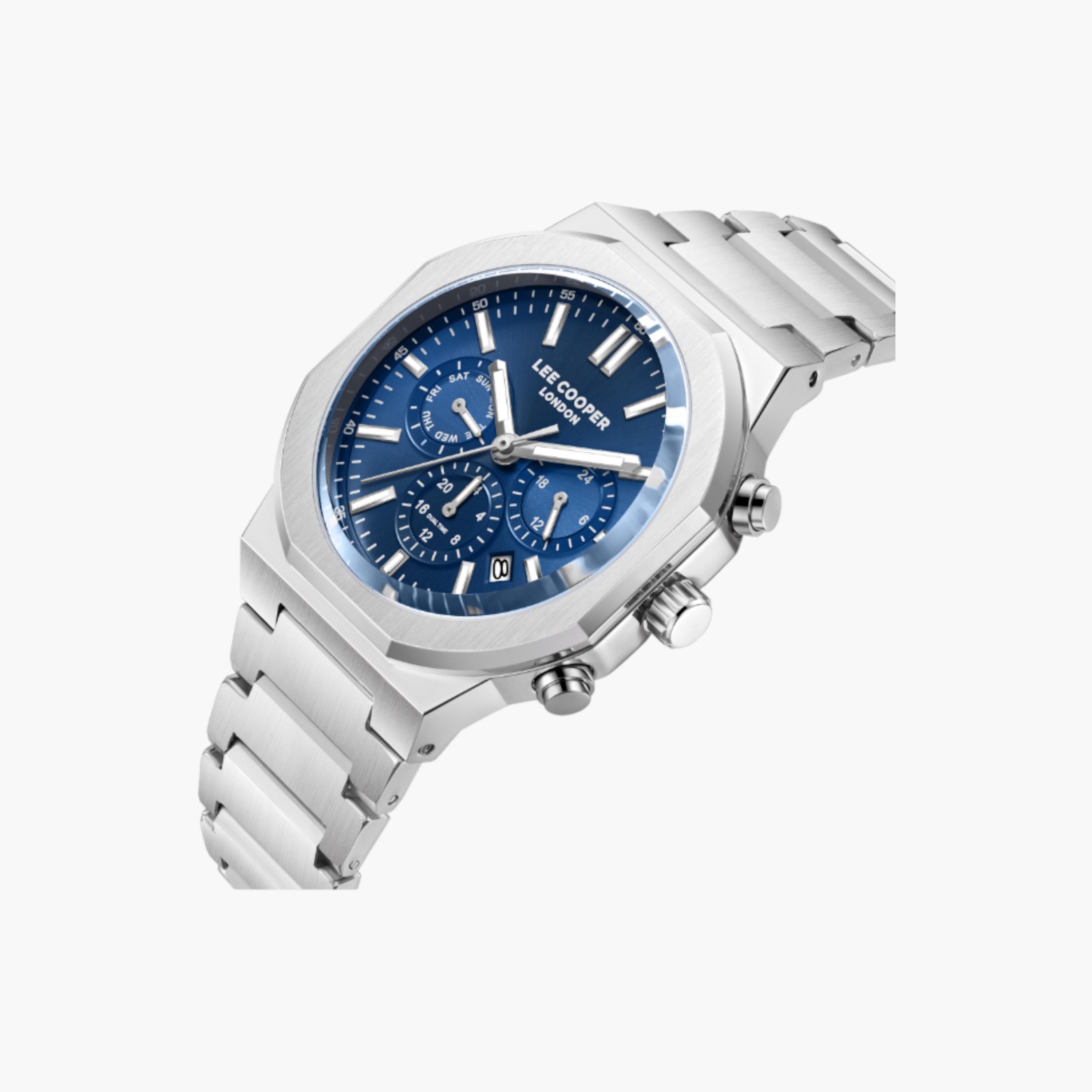 Lee Cooper Silver Stainless Steel Men's Watch-men-watchesandjewellery-watches-image-2