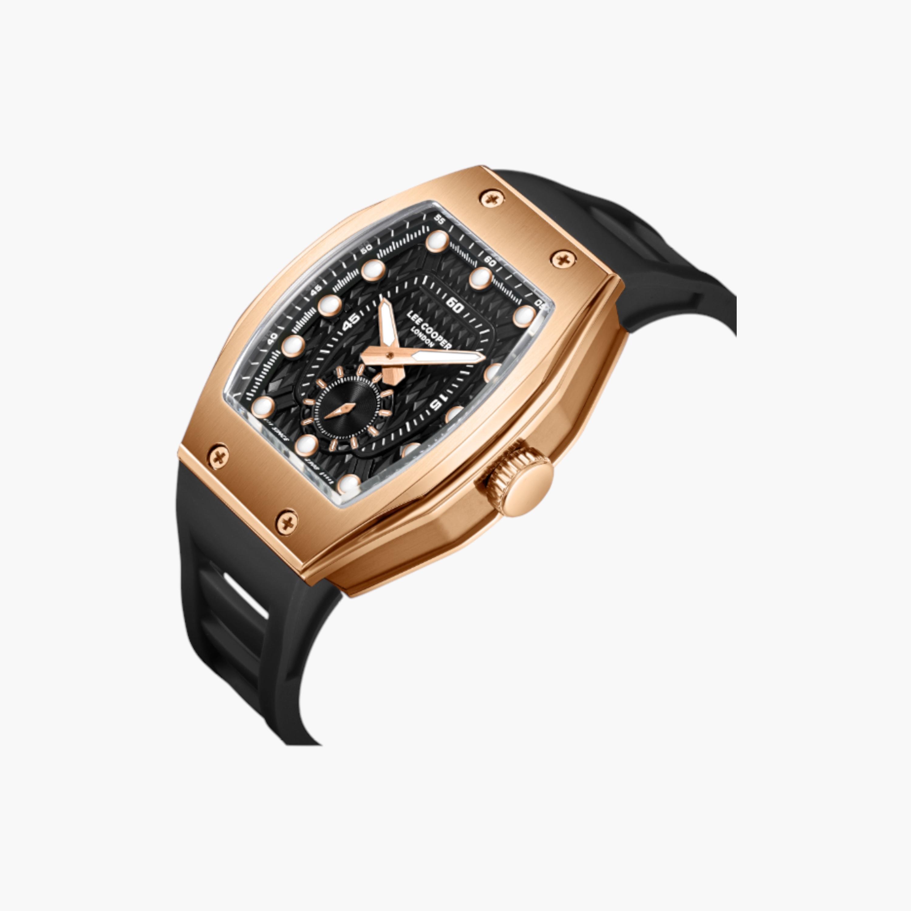 لي كوبر ساعة يد رجالية ذهبية وردية بعقارب-men-watchesandjewellery-watches-image-2