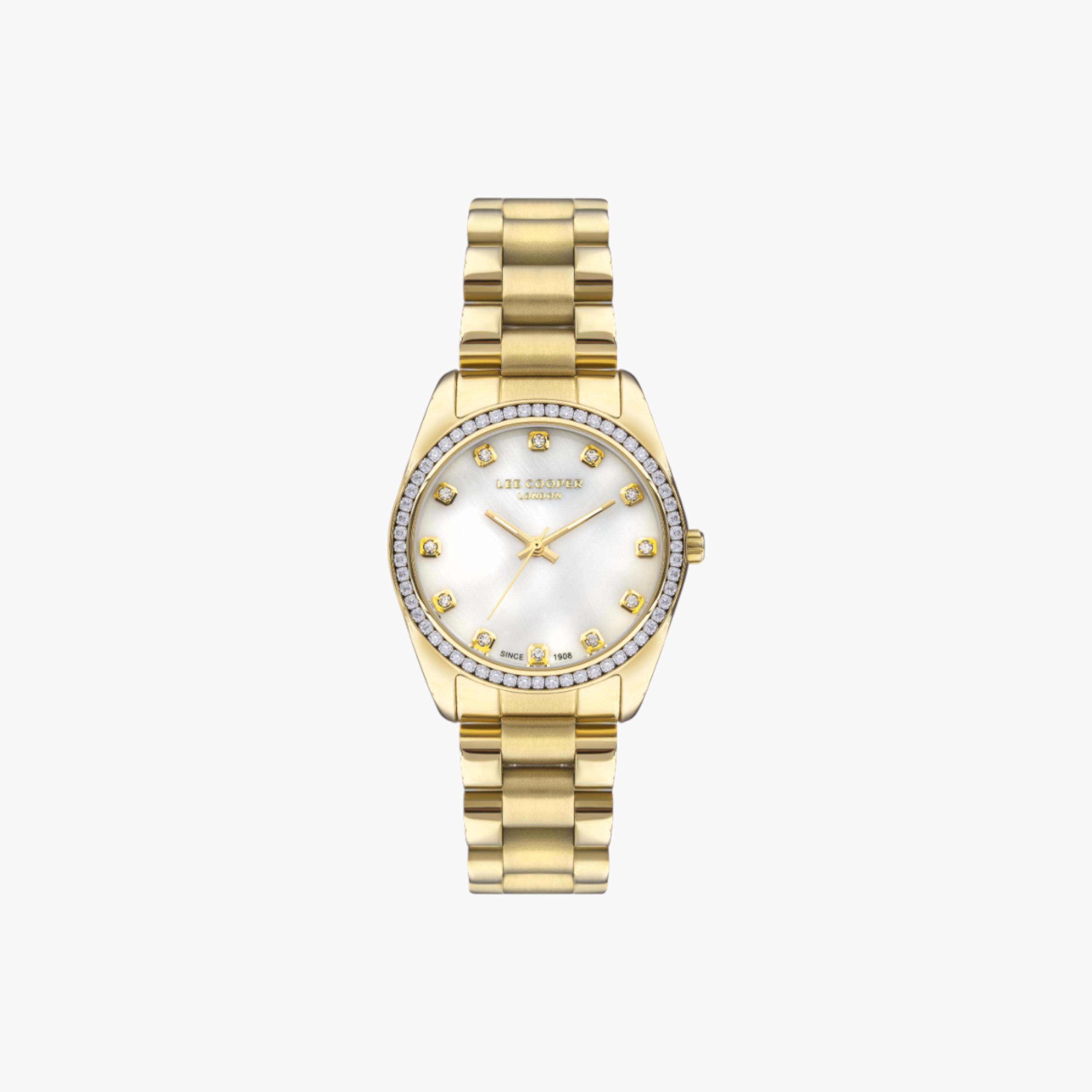 لي كوبر ساعة نسائية ذهبية بعقارب-women-watchesandjewellery-watches-image-1