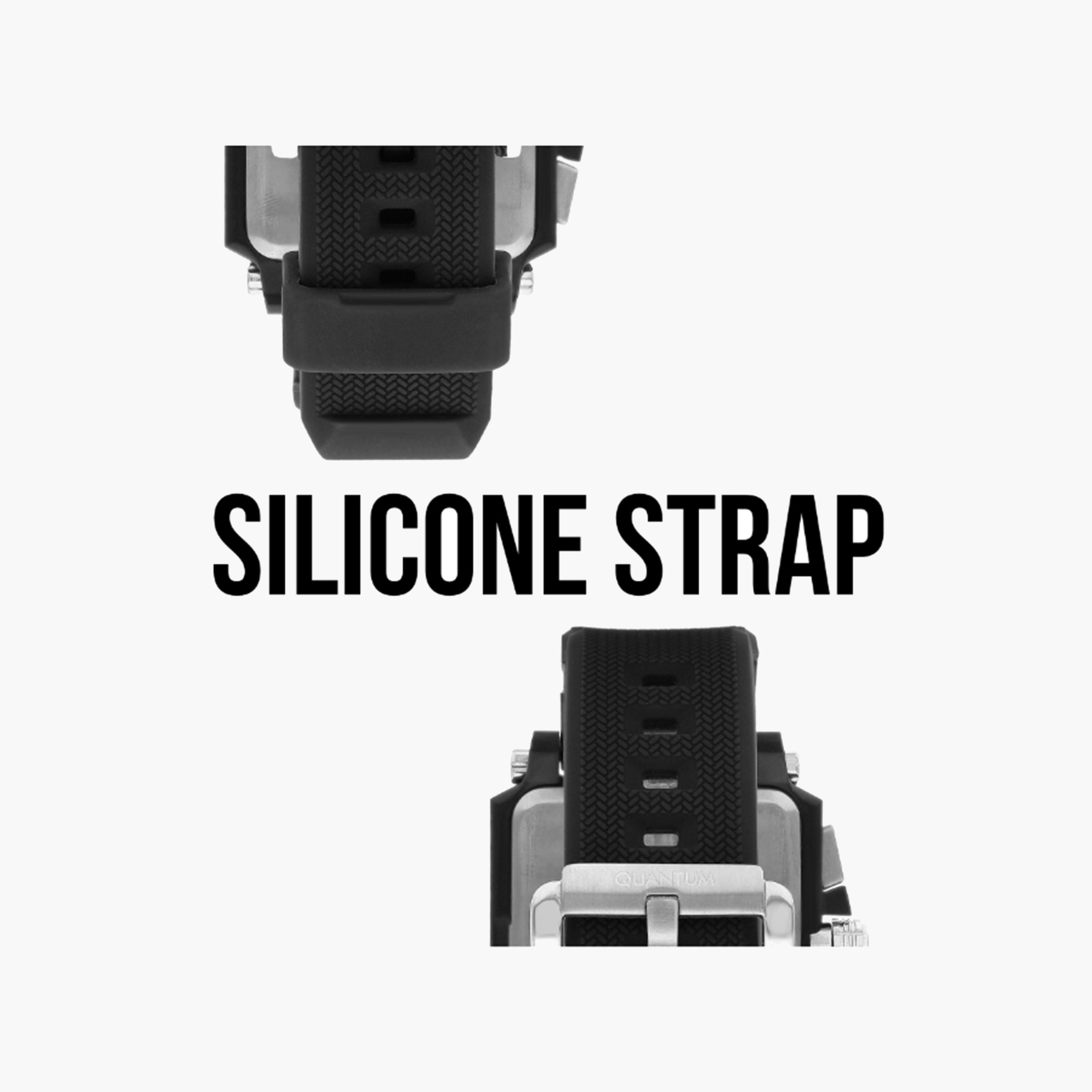 Quantum Square Chronograph Watch, Silicone Strap-men-watchesandjewellery-watches-image-5