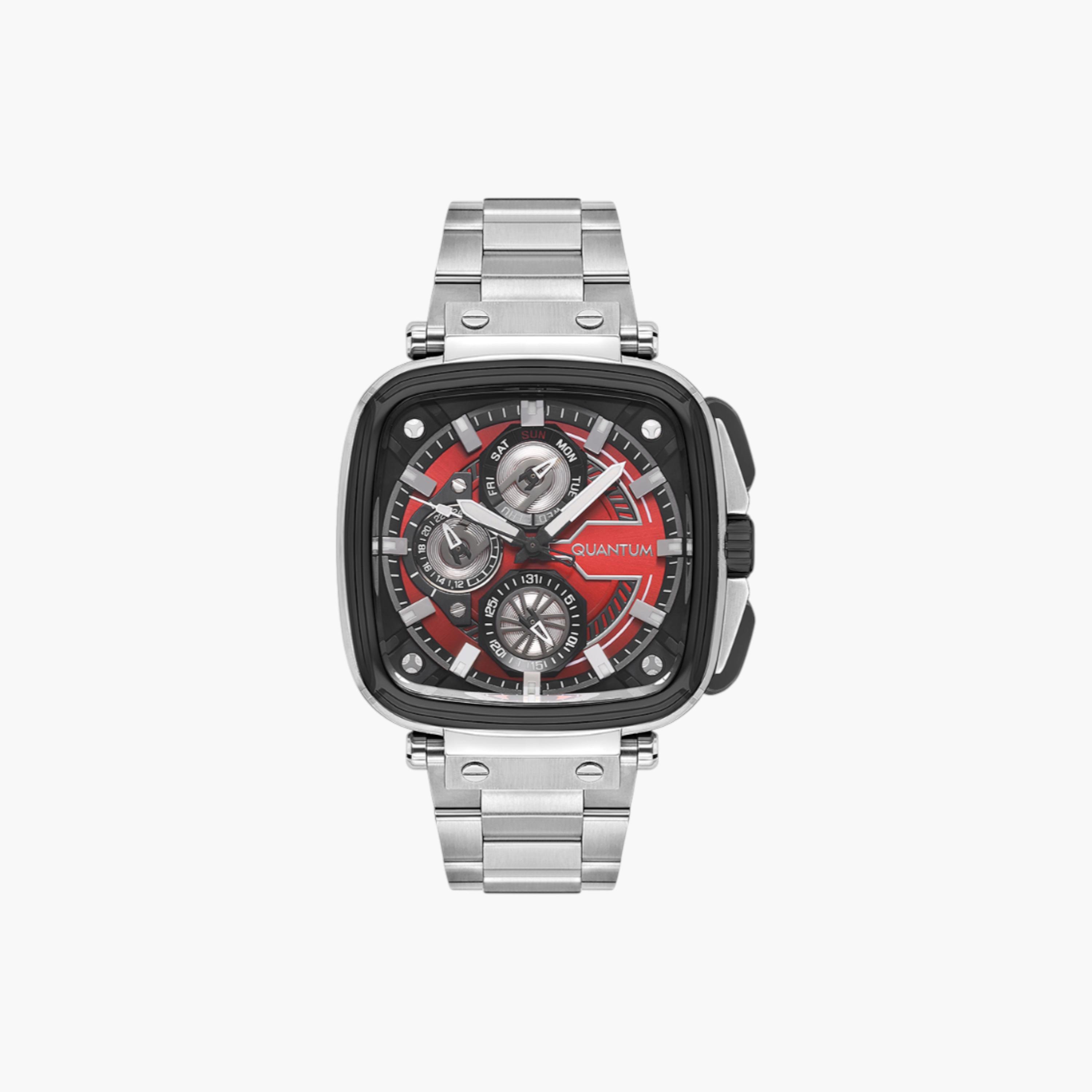 Quantum Square Multifunction Men's Wristwatch-men-watchesandjewellery-watches-image-1