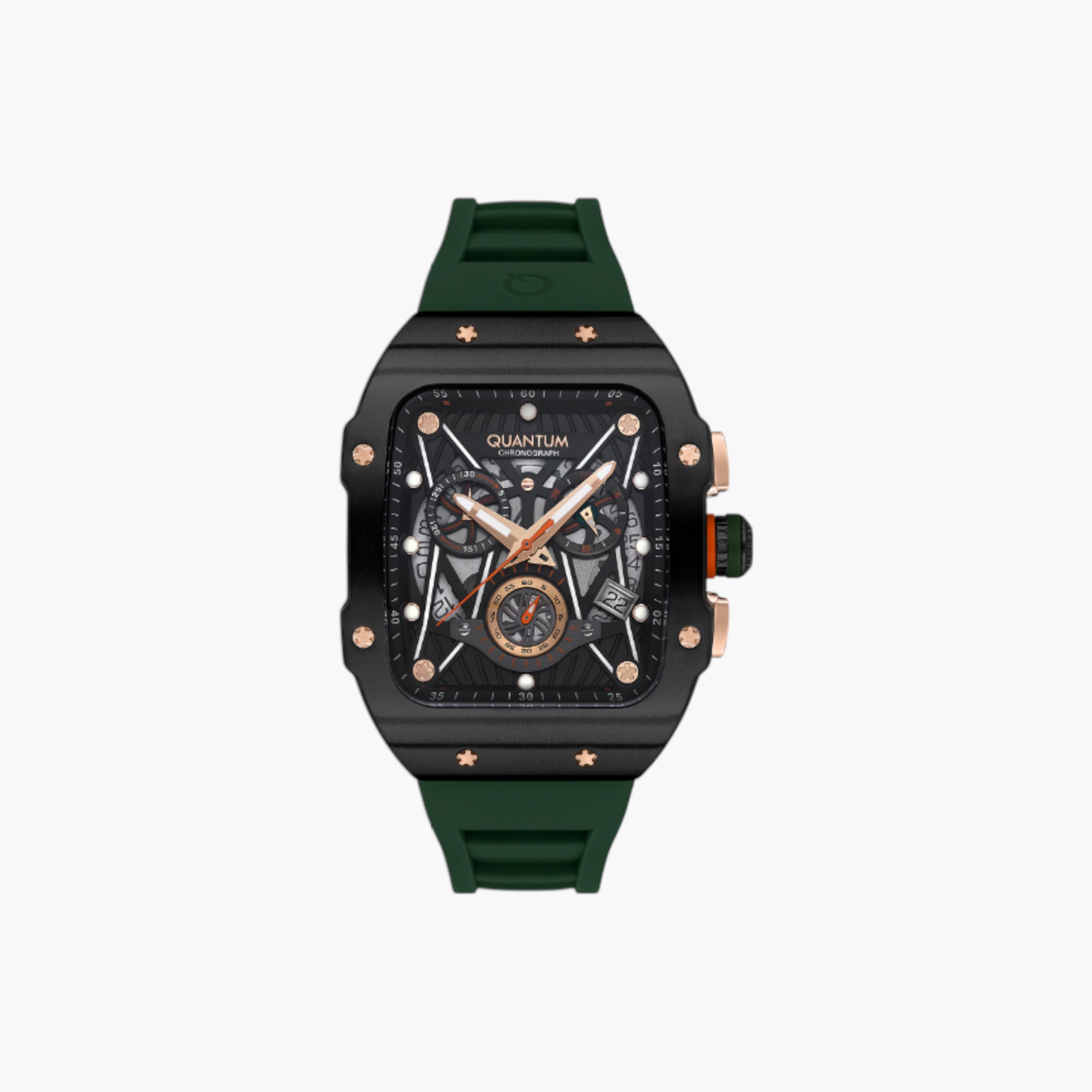 Quantum Men's Chronograph Silicone Strap Watch-men-watchesandjewellery-watches-image-1