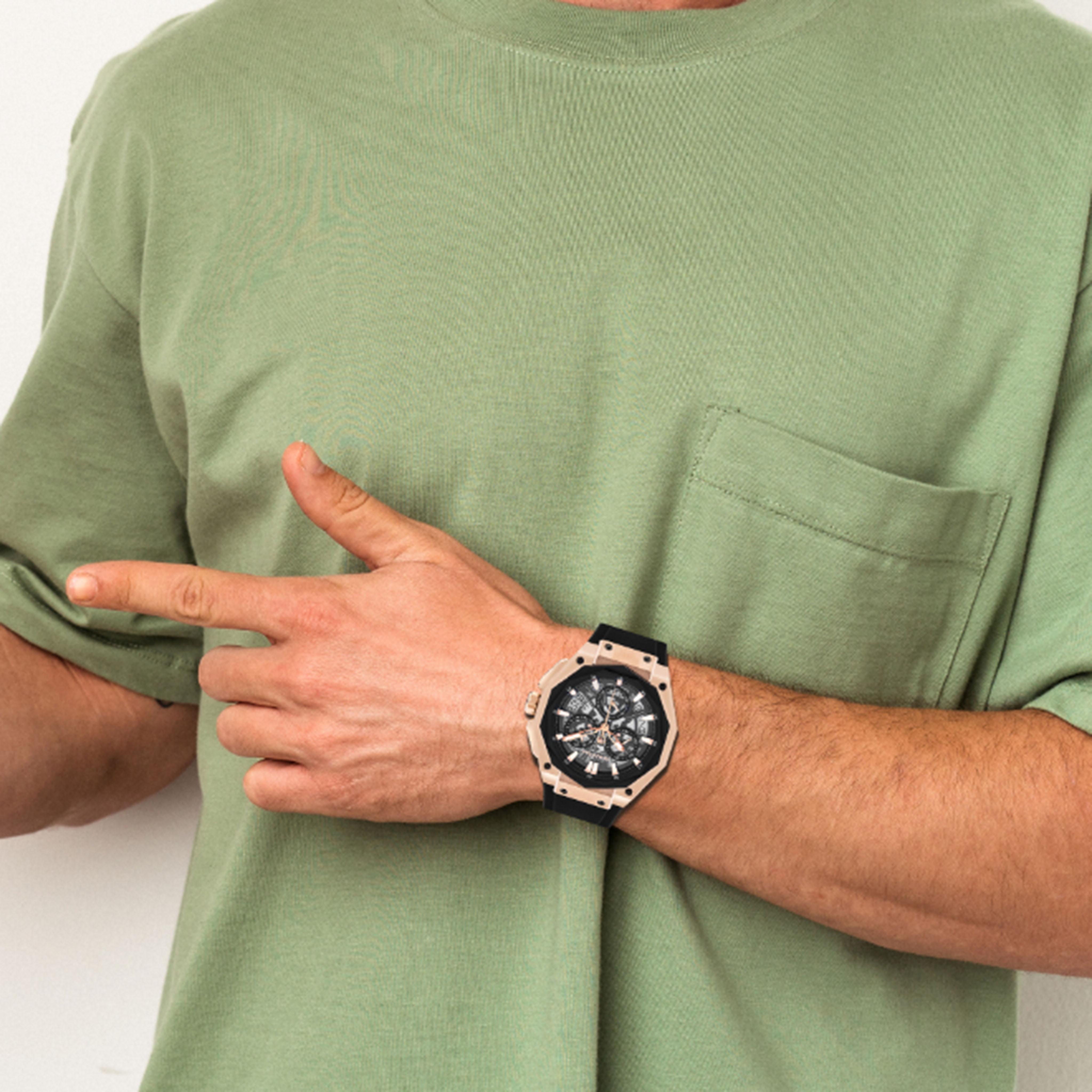 Quantum Chronograph Men's Silicone Strap Watch-men-watchesandjewellery-watches-image-4