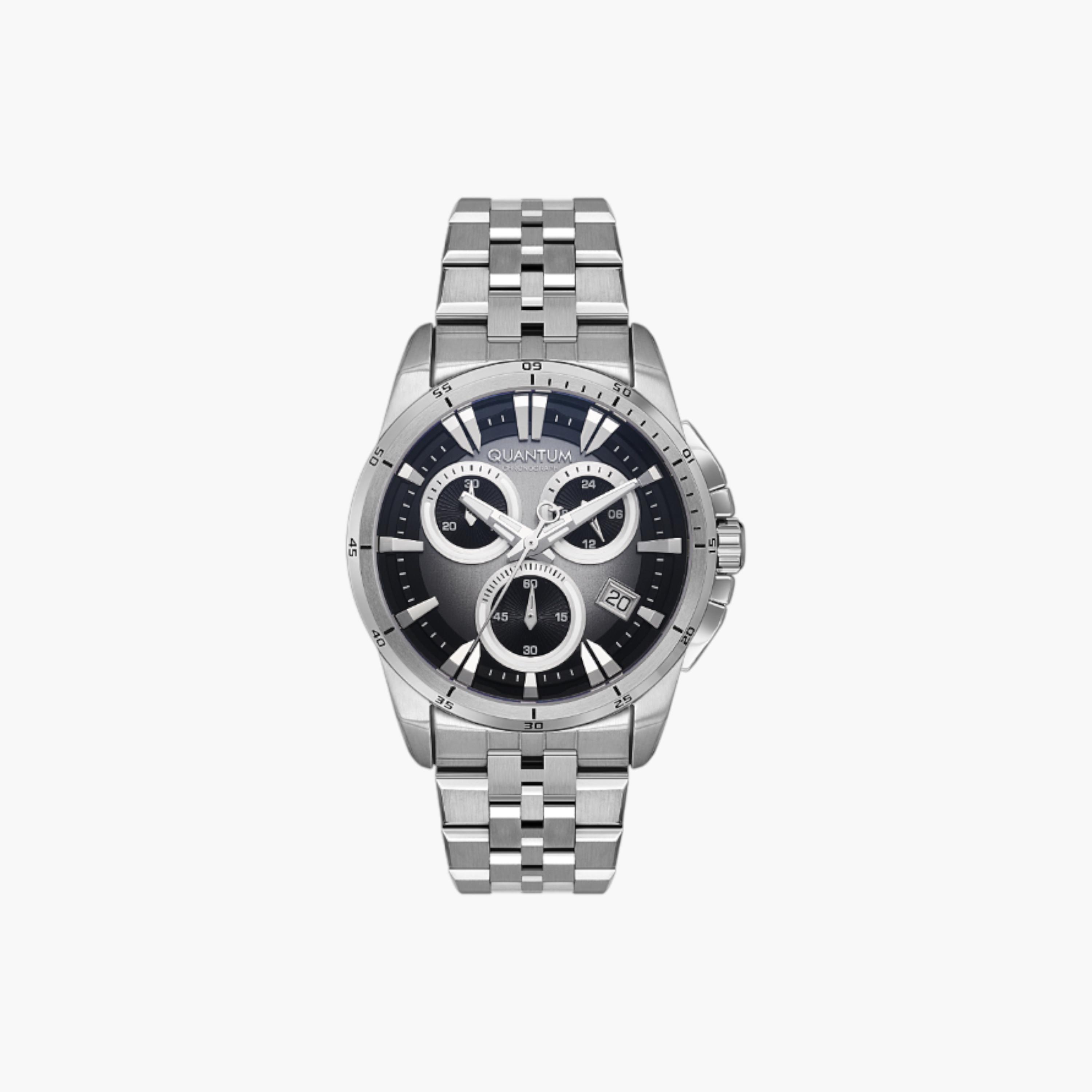 Quantum Men's Chronograph Steel Watch-men-watchesandjewellery-watches-image-1