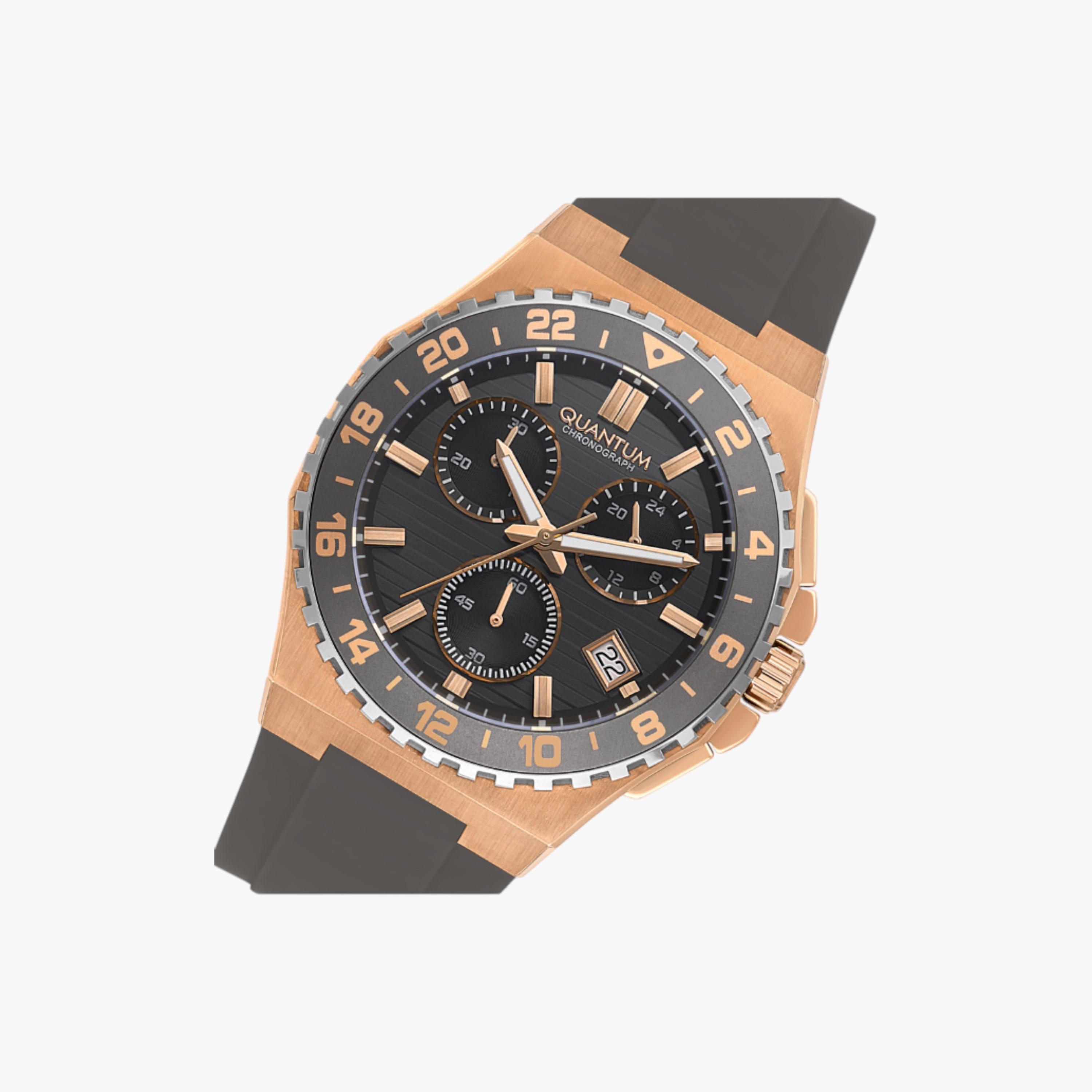 Quantum Chronograph Men's Watch, Silicone Strap-men-watchesandjewellery-watches-image-4