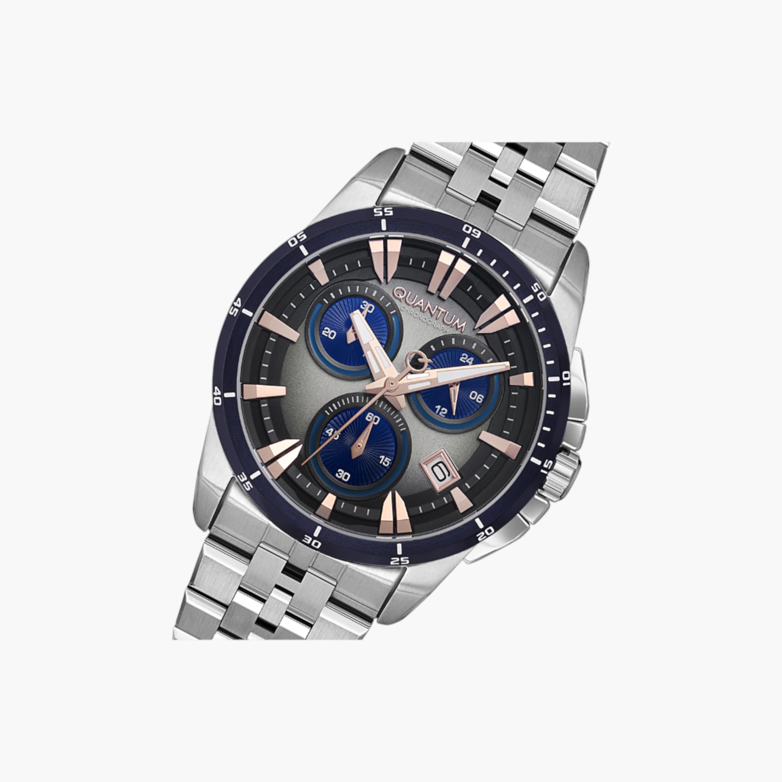 Quantum Men's Chronograph Watch, Metal Strap-men-watchesandjewellery-watches-image-4