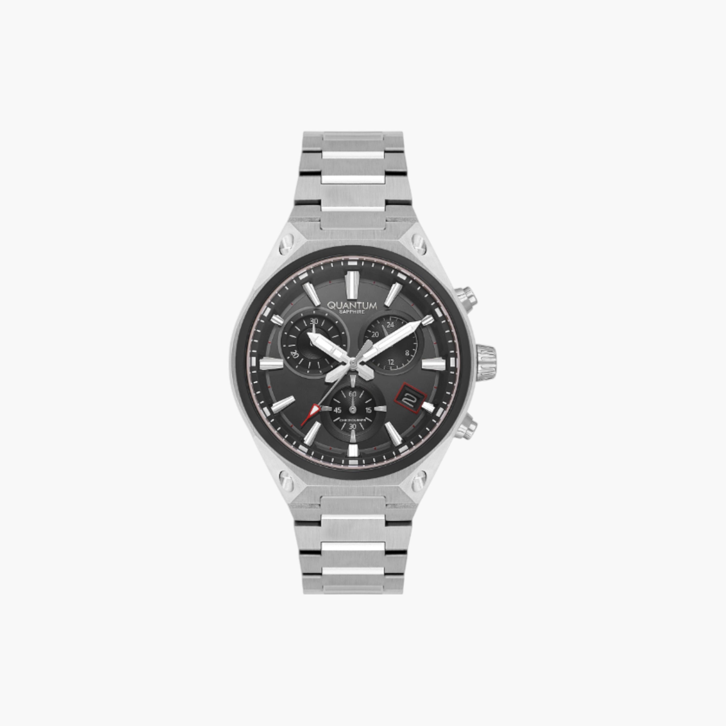 Quantum Chronograph Men's Watch, Metal Strap-men-watchesandjewellery-watches-image-1
